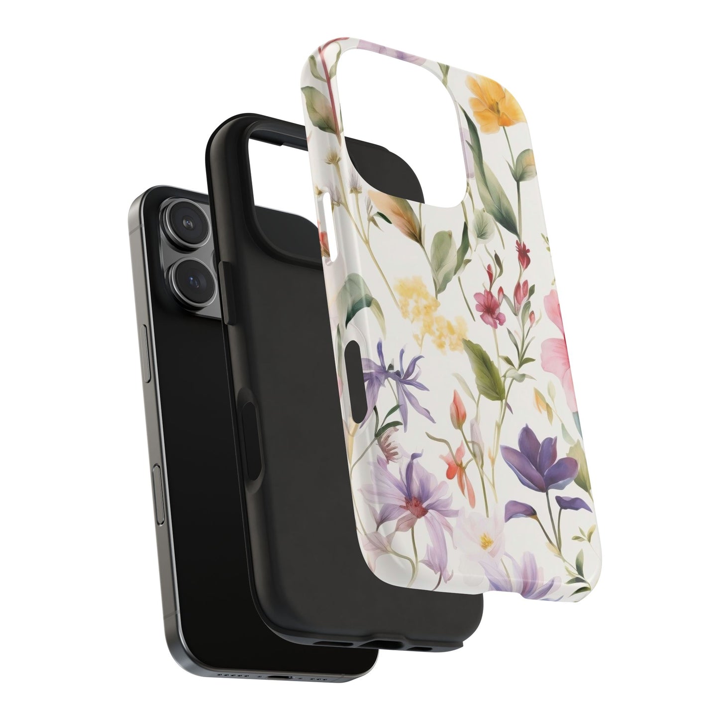 Wildflower iPhone 16 Case – Watercolor Floral Design for iPhone 16, 16 Pro, 16 Pro Max & 16 Plus