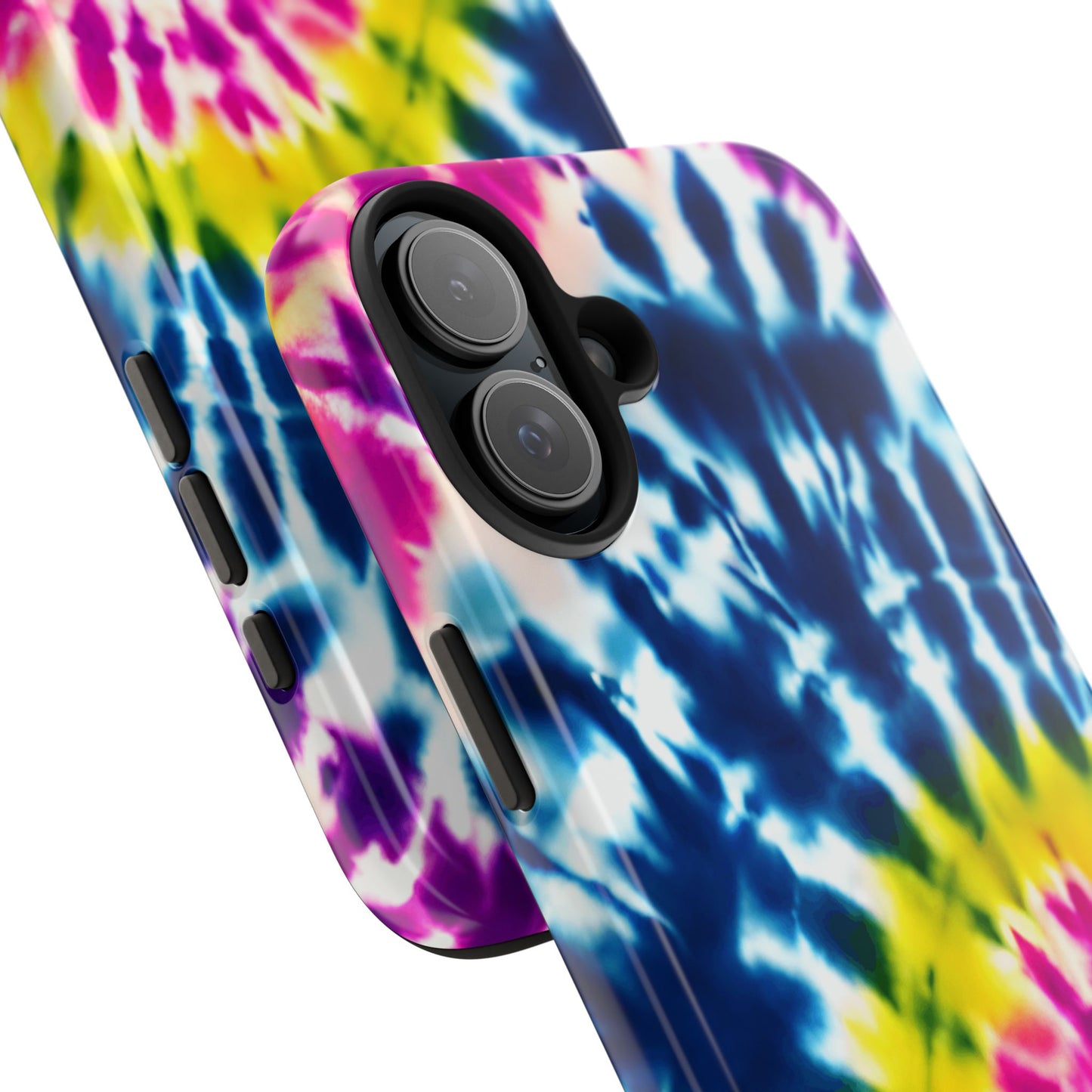 Colorful Swirl iPhone 16 Case – Boho & Retro Psychedelic Pattern