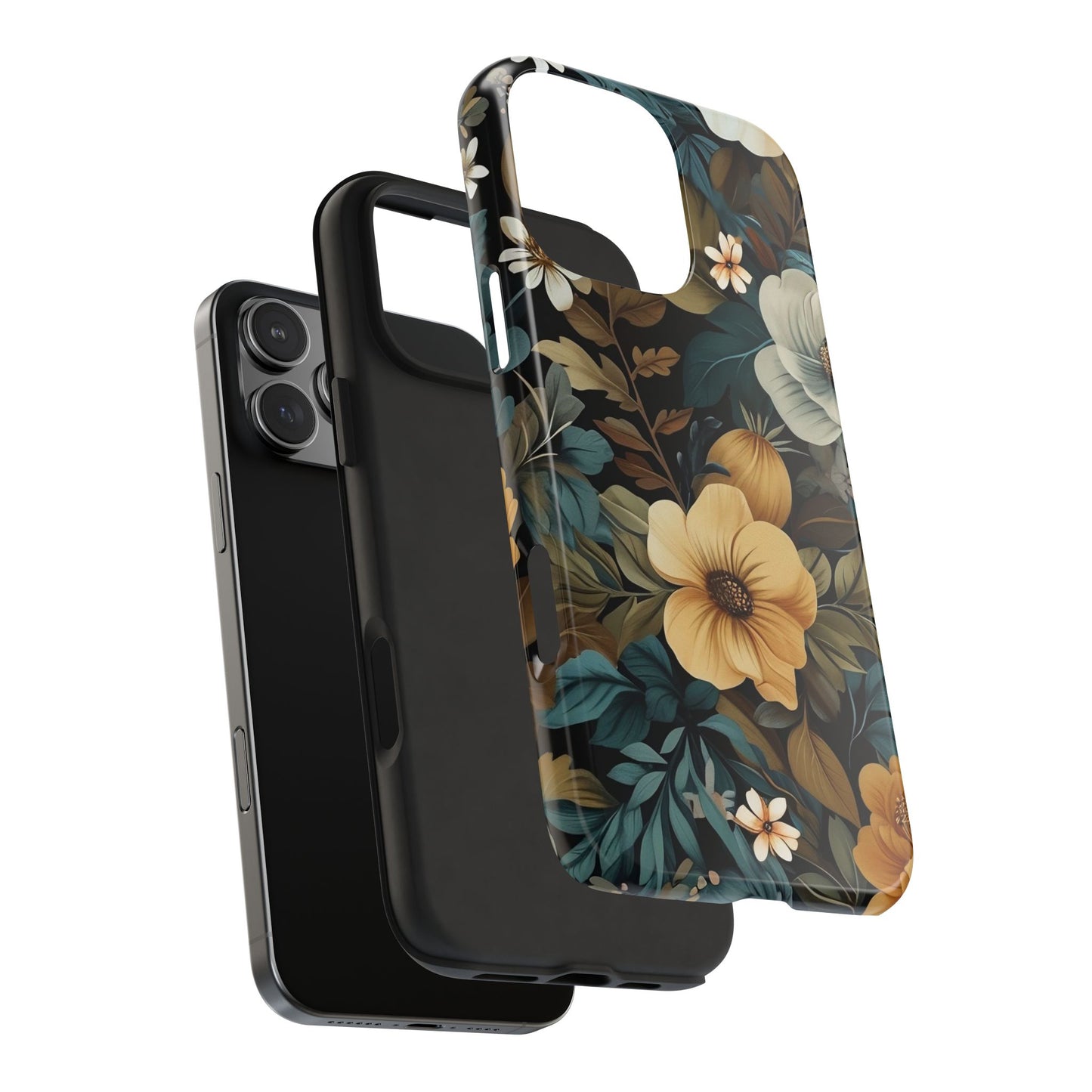 Vintage Floral iPhone 16 Case – Elegant Nature-Inspired Design for iPhone 16, 16 Pro, 16 Pro Max & 16 Plus