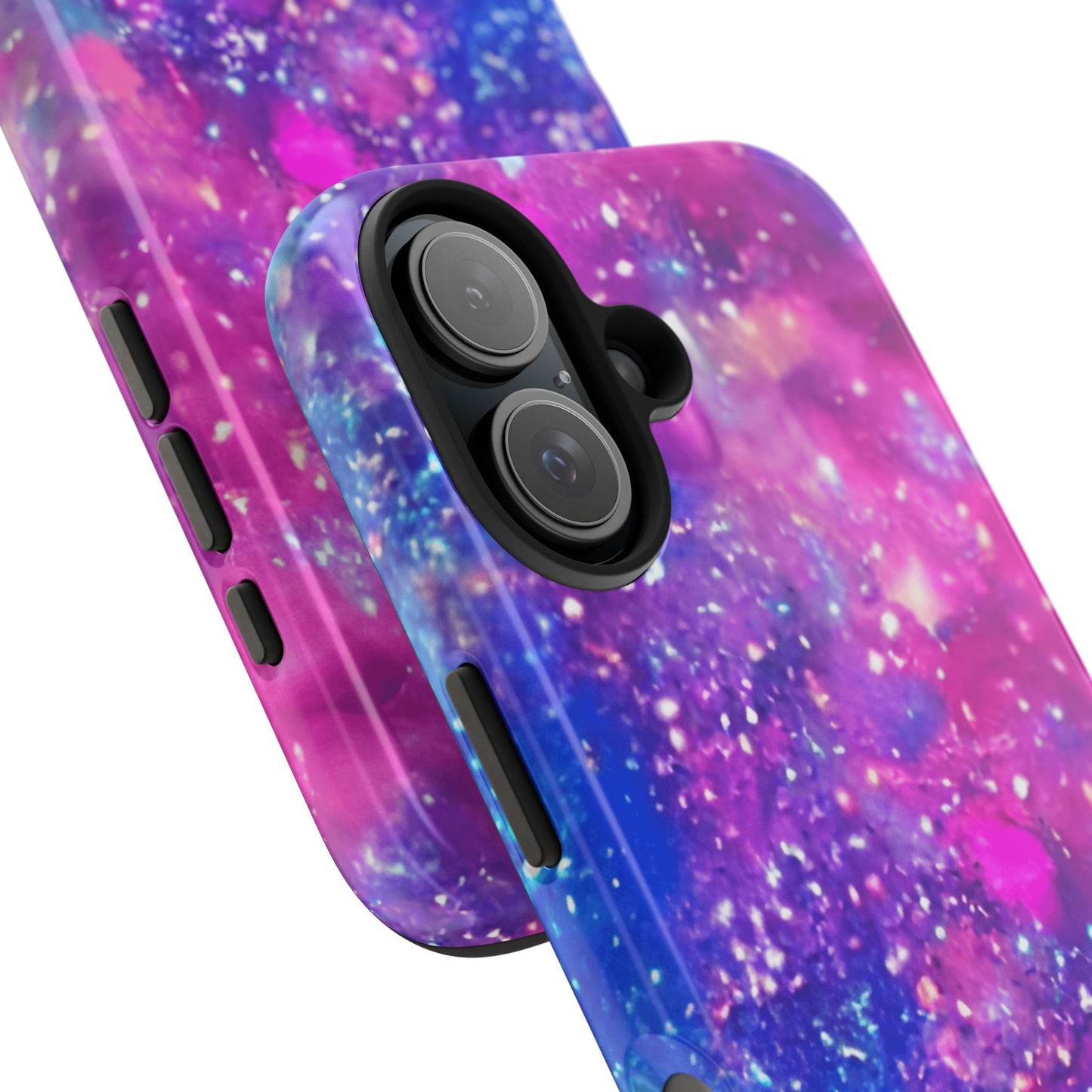Galaxy Glitter iPhone 16 Case – Sparkly Cosmic Design for iPhone 16, 16 Pro, 16 Pro Max & 16 Plus
