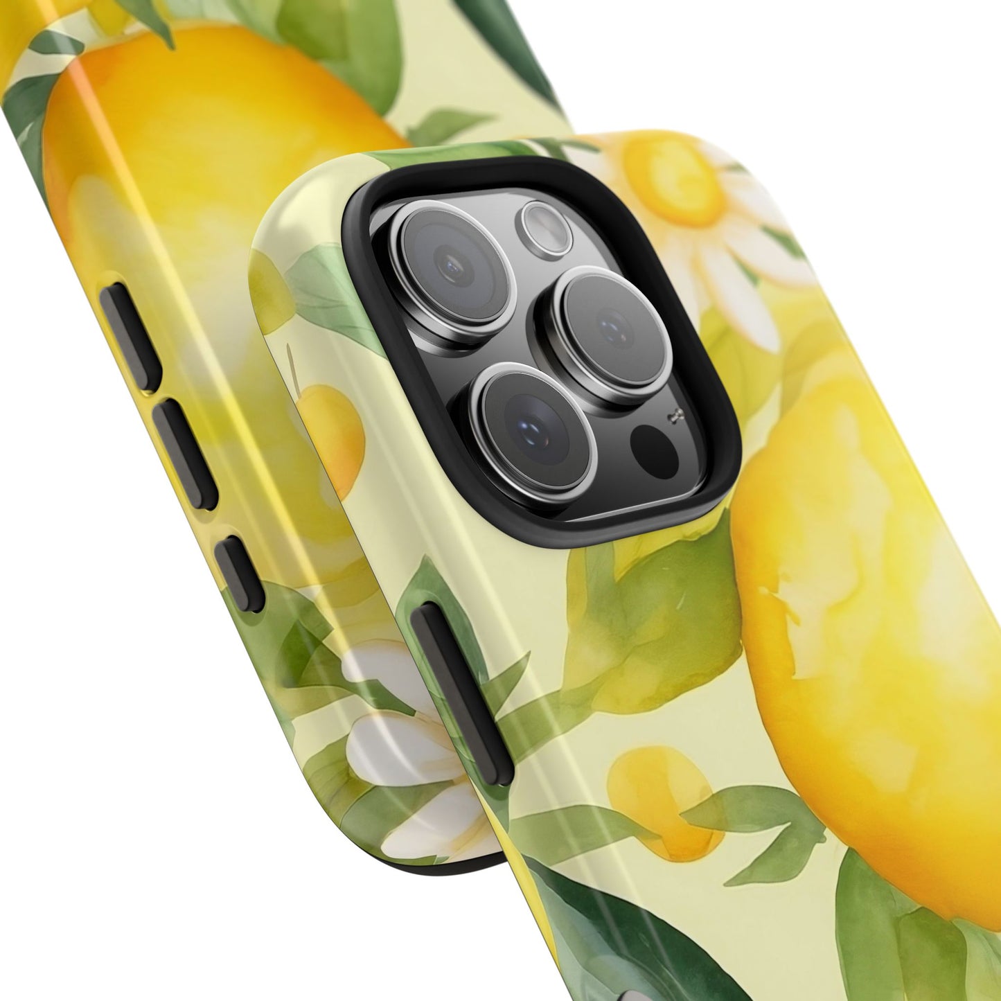 Lemon Blossom iPhone 16 Case – Fresh Citrus & Floral Summer Design