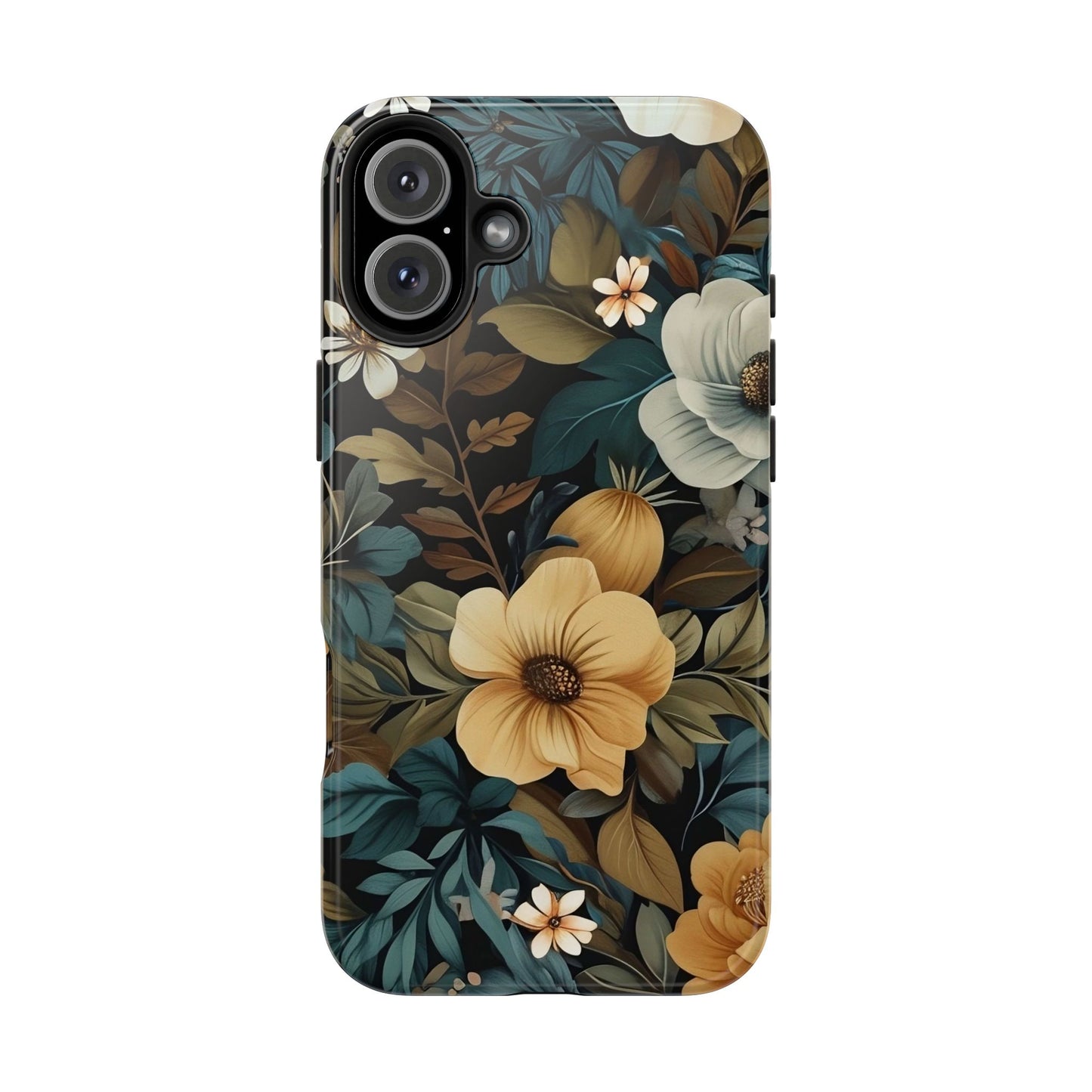 Vintage Floral iPhone 16 Case – Elegant Nature-Inspired Design for iPhone 16, 16 Pro, 16 Pro Max & 16 Plus