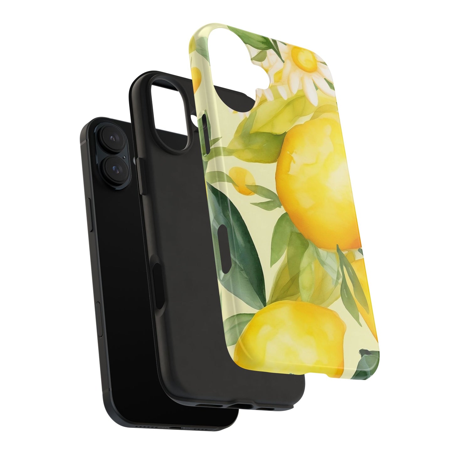 Lemon Blossom iPhone 16 Case – Fresh Citrus & Floral Summer Design
