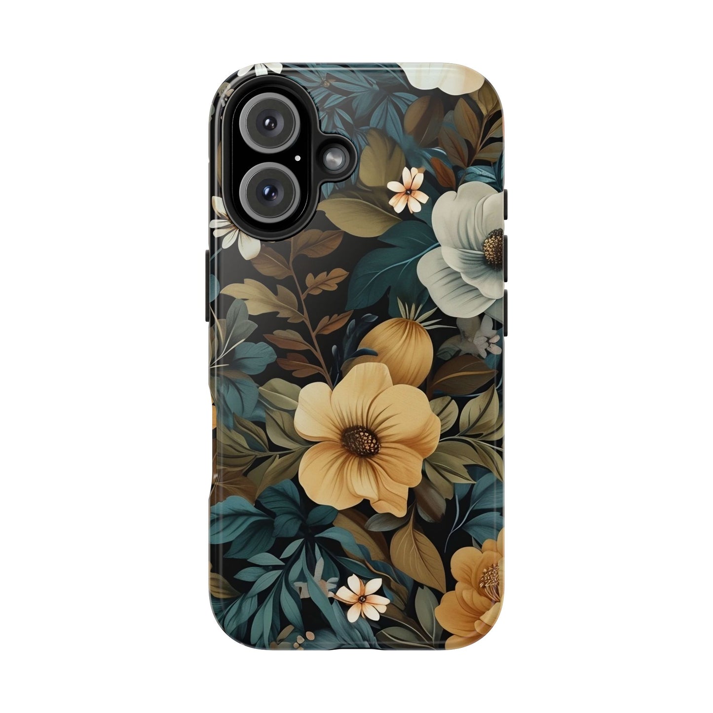 Vintage Floral iPhone 16 Case – Elegant Nature-Inspired Design for iPhone 16, 16 Pro, 16 Pro Max & 16 Plus