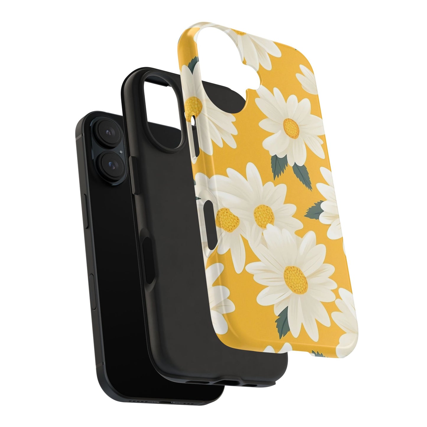Yellow Daisy iPhone 16 Case – Cheerful Summer Floral Design for iPhone 16, 16 Pro, 16 Pro Max & 16 Plus