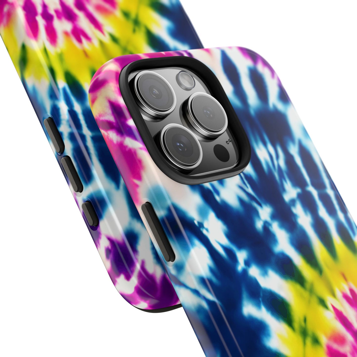 Colorful Swirl iPhone 16 Case – Boho & Retro Psychedelic Pattern