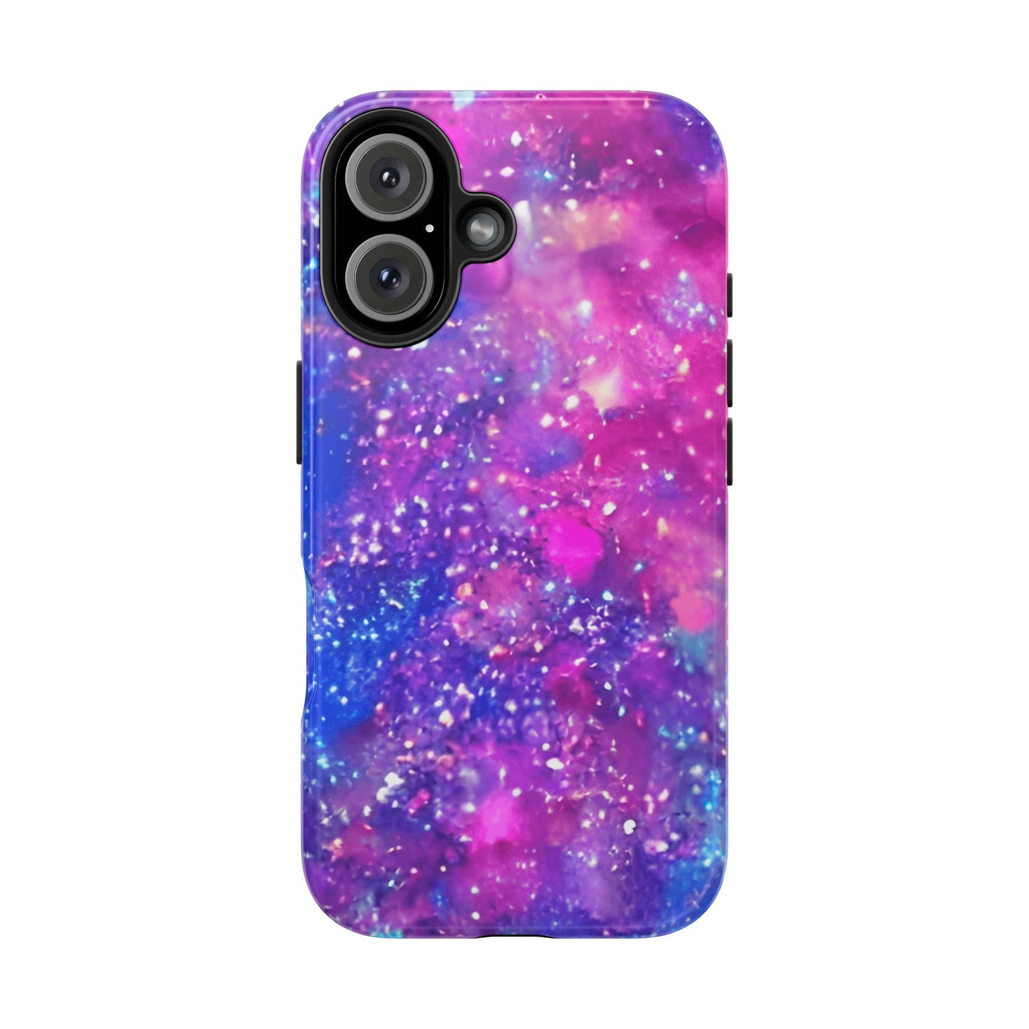 Galaxy Glitter iPhone 16 Case – Sparkly Cosmic Design for iPhone 16, 16 Pro, 16 Pro Max & 16 Plus