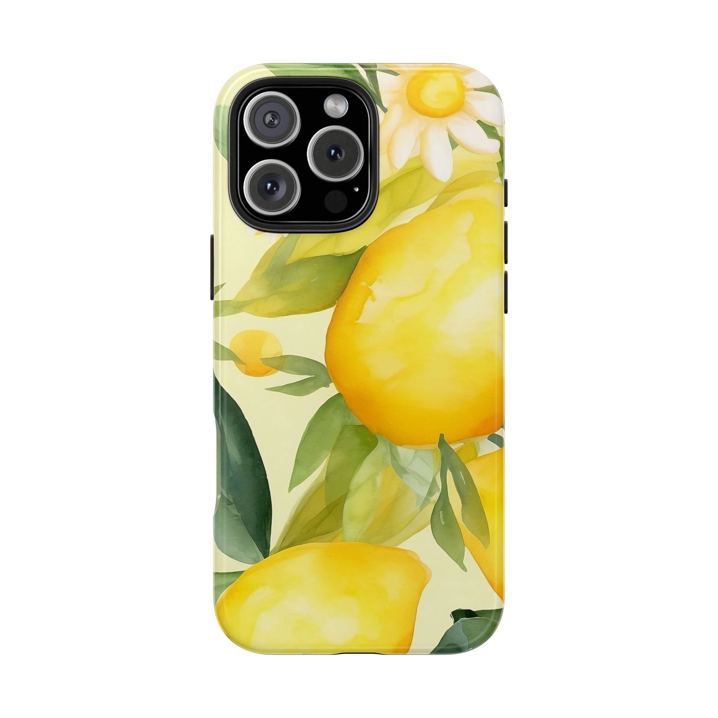 Lemon Blossom iPhone 16 Case – Fresh Citrus & Floral Summer Design