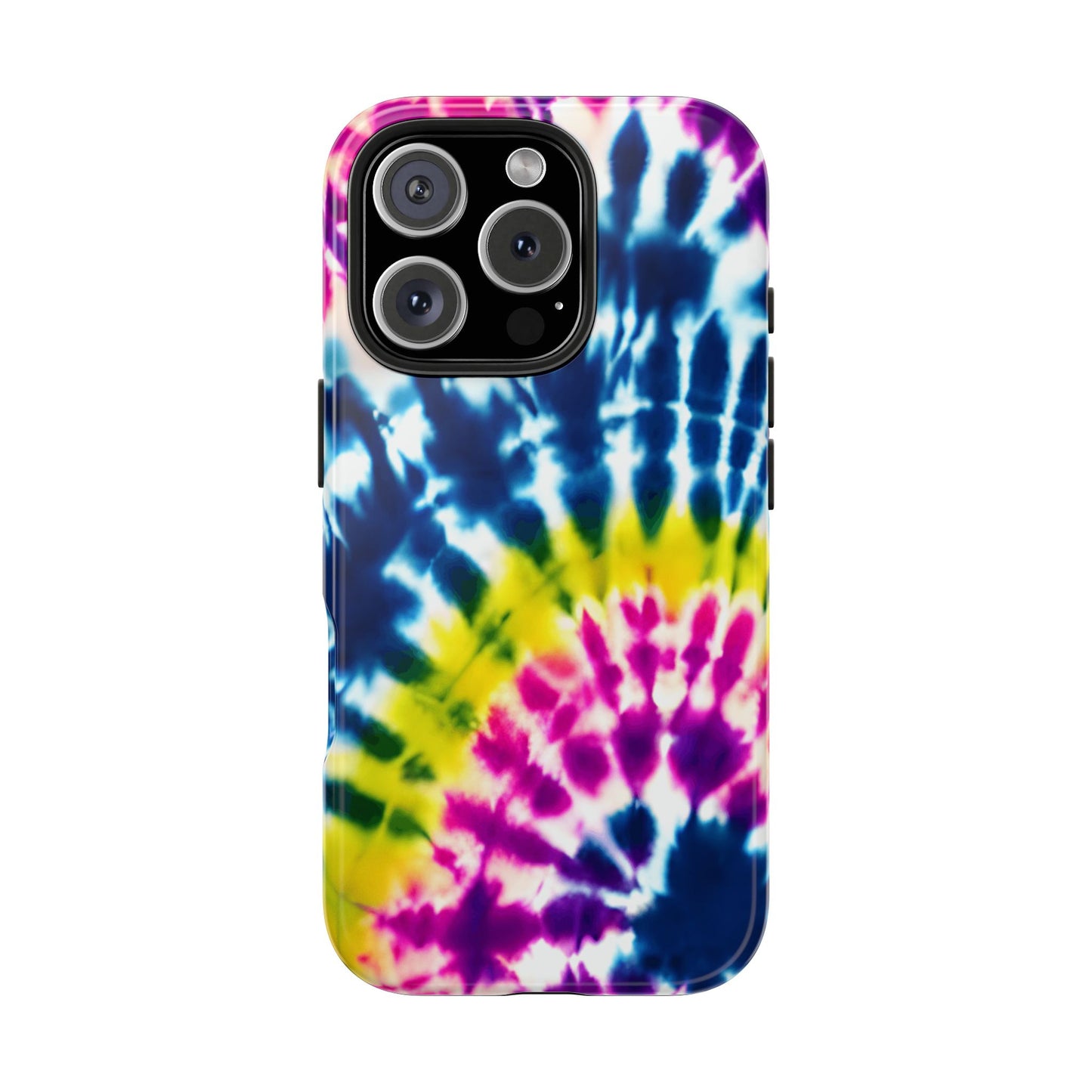 Colorful Swirl iPhone 16 Case – Boho & Retro Psychedelic Pattern