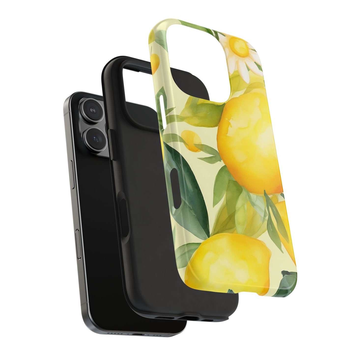 Lemon Blossom iPhone 16 Case – Fresh Citrus & Floral Summer Design