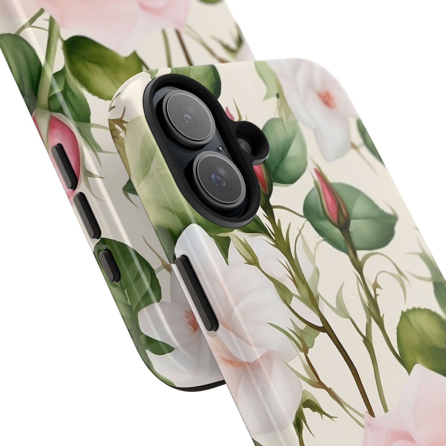 Pink Rose iPhone 16 Case – Elegant Floral Design for iPhone 16, 16 Pro, 16 Pro Max & 16 Plus