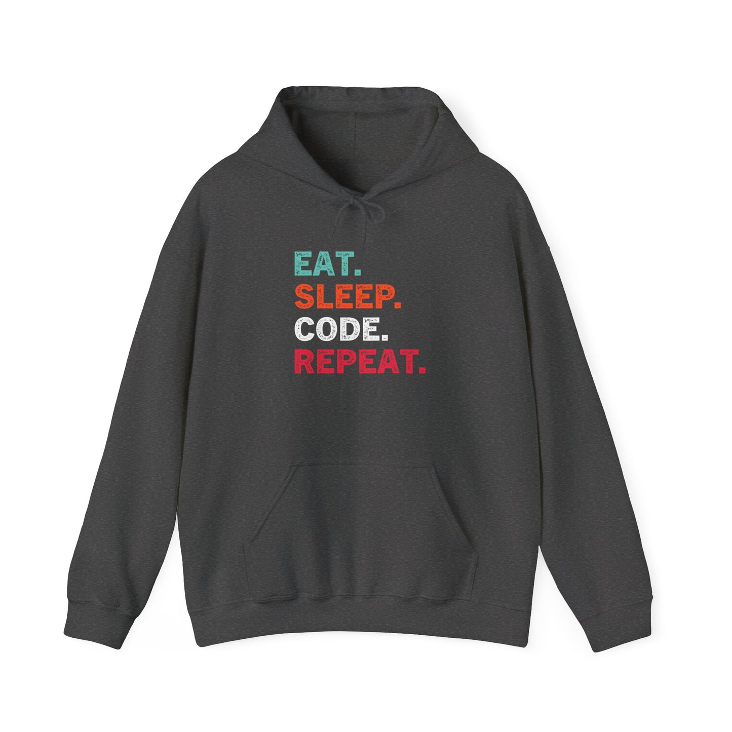 Funny Programmer Hoodie - Eat Sleep Code Repeat Sweatshirt