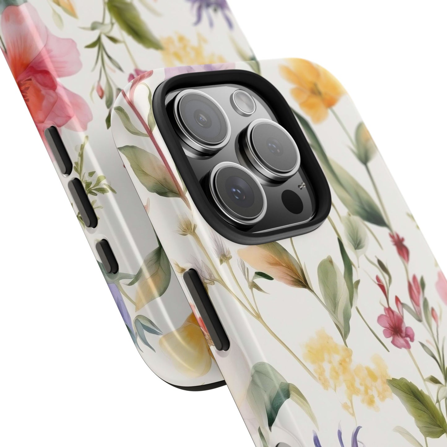Wildflower iPhone 16 Case – Watercolor Floral Design for iPhone 16, 16 Pro, 16 Pro Max & 16 Plus