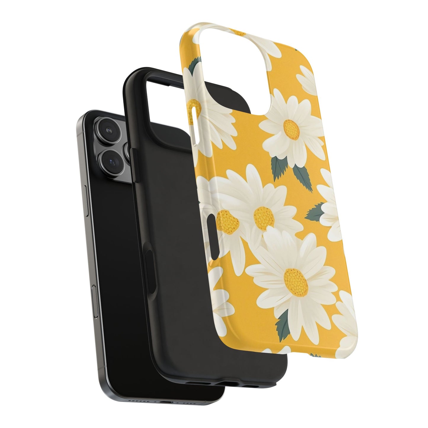 Yellow Daisy iPhone 16 Case – Cheerful Summer Floral Design for iPhone 16, 16 Pro, 16 Pro Max & 16 Plus