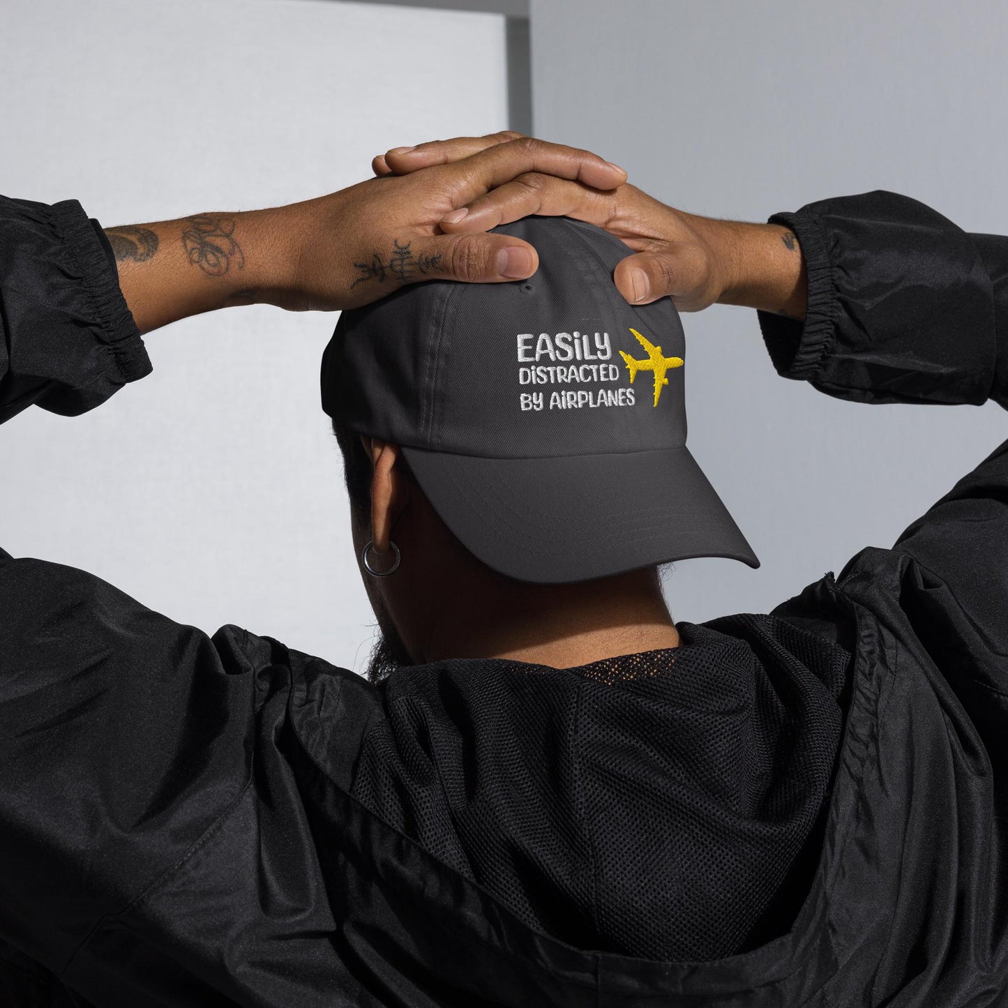 Embroidered Aviation Hat - Adjustable Pilot Gift for Plane Lovers