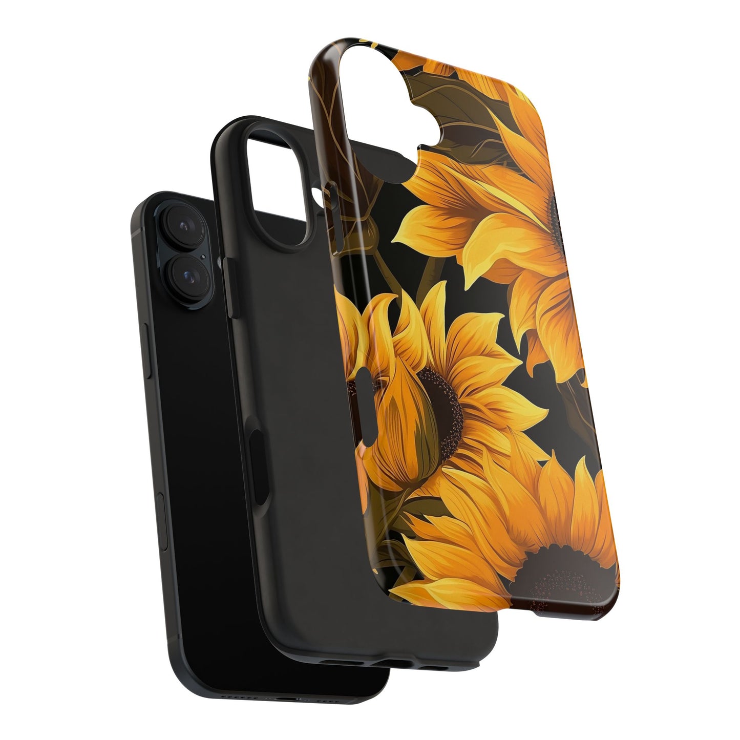 Sunflower iPhone 16 Case – Bold Yellow Floral Summer Design for iPhone 16, 16 Pro, 16 Pro Max & 16 Plus