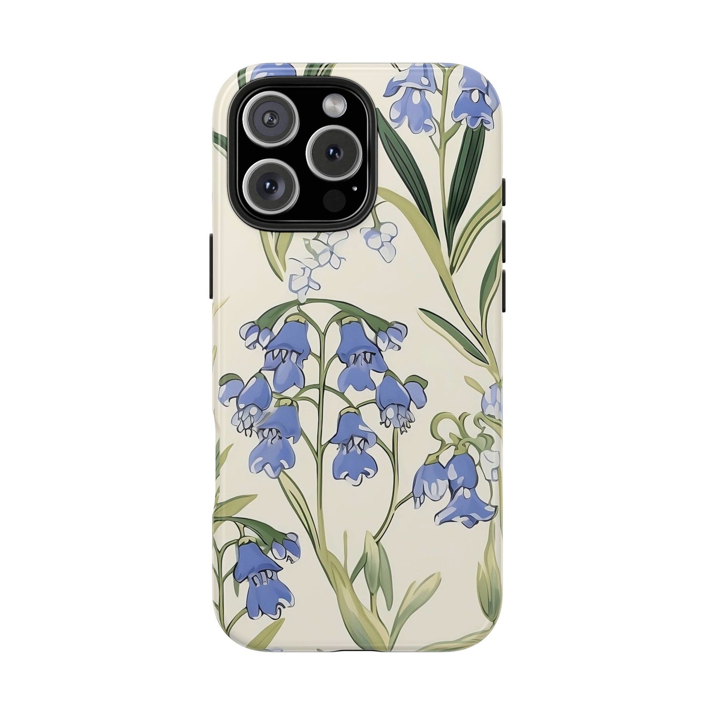 Bluebell Floral iPhone 16 Case – Delicate Wildflower Botanical Design for iPhone 16, 16 Pro, 16 Pro Max & 16 Plus