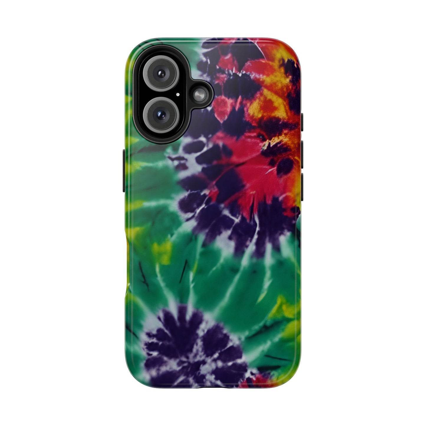 Vibrant Swirl iPhone 16 Case – Retro Boho Psychedelic Pattern