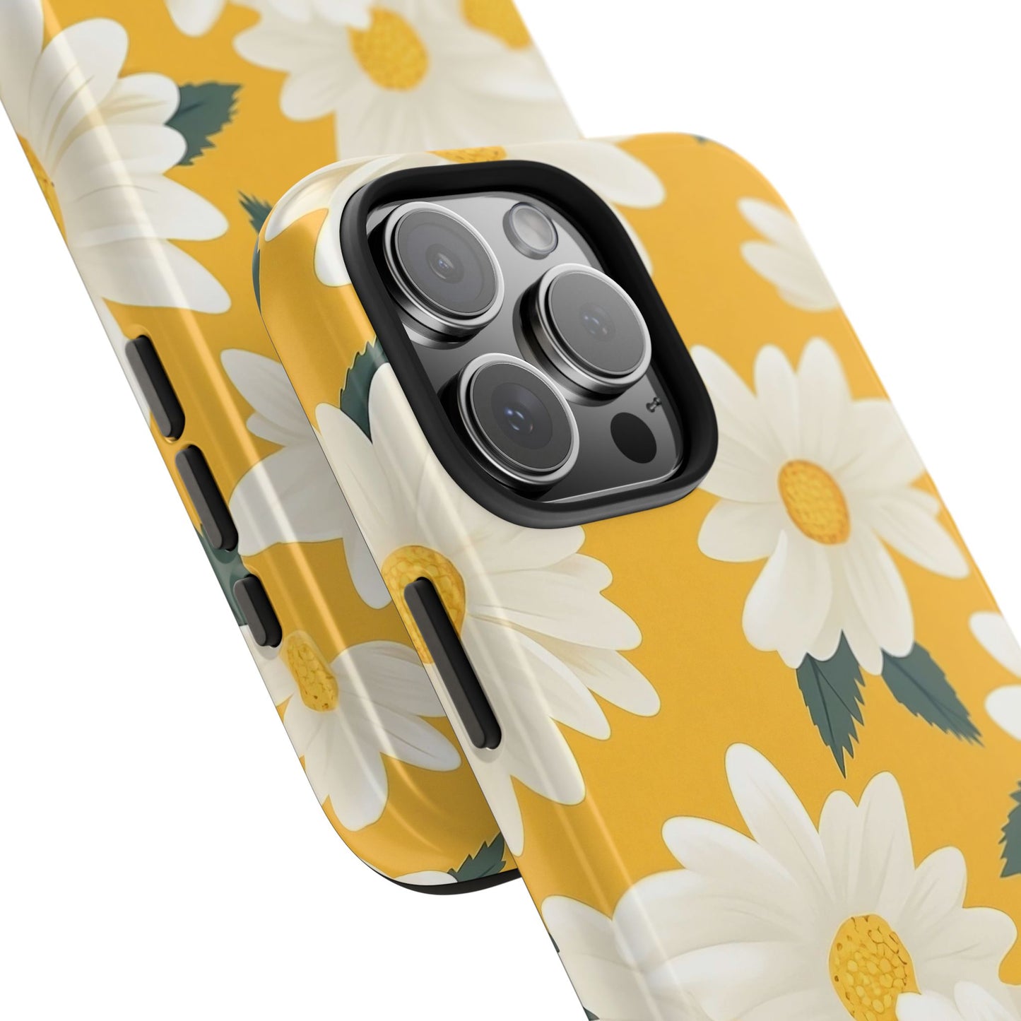 Yellow Daisy iPhone 16 Case – Cheerful Summer Floral Design for iPhone 16, 16 Pro, 16 Pro Max & 16 Plus