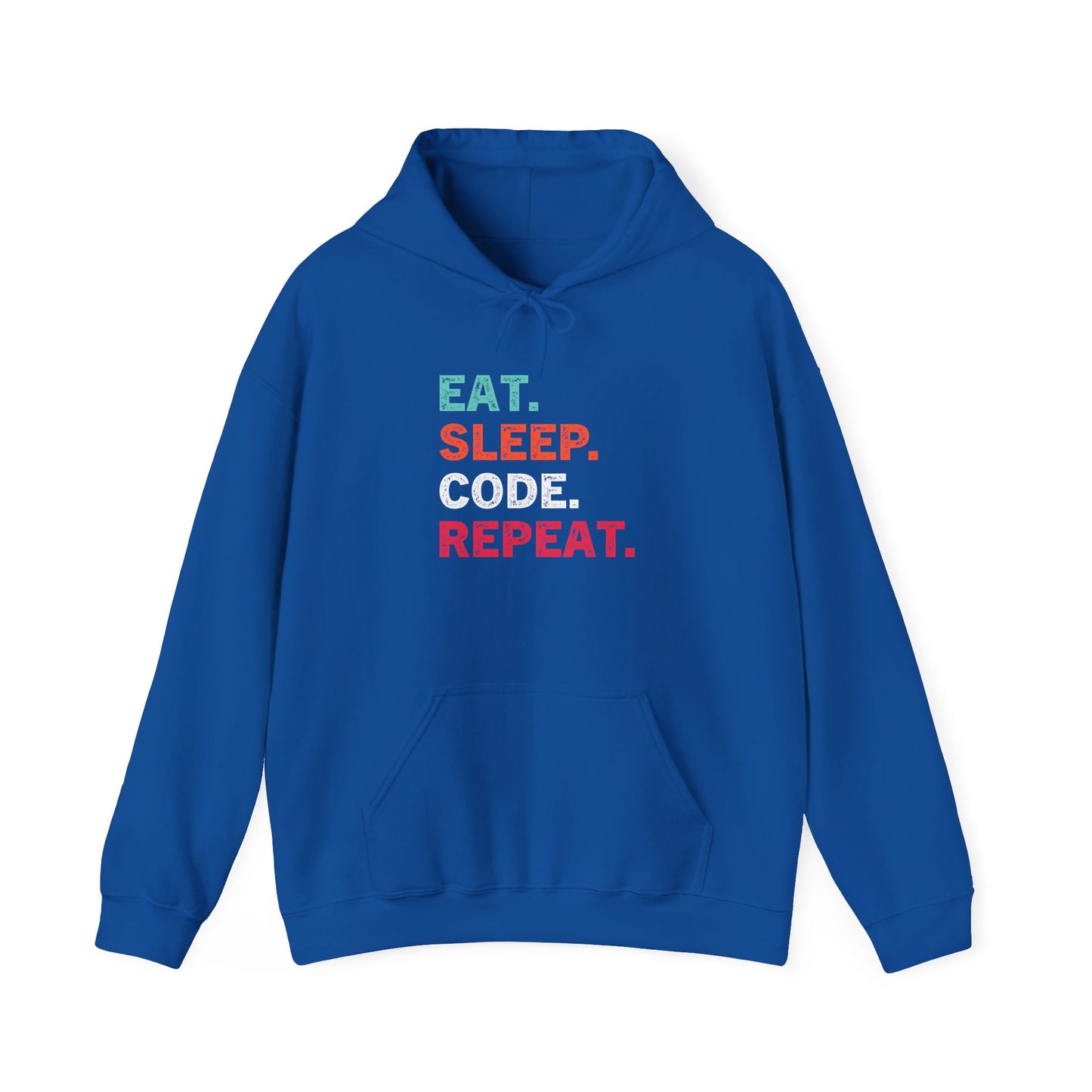 Funny Programmer Hoodie - Eat Sleep Code Repeat Sweatshirt