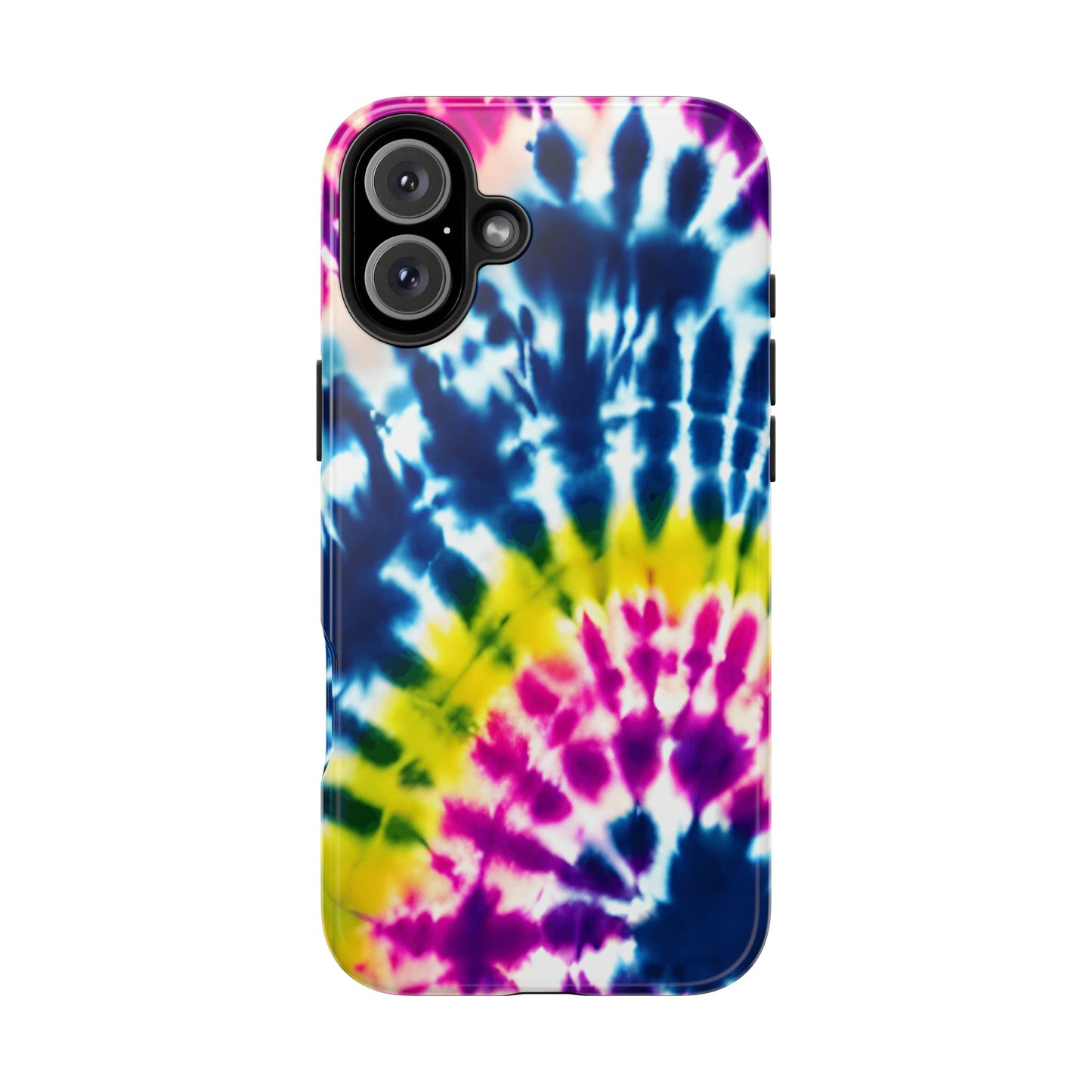 Colorful Swirl iPhone 16 Case – Boho & Retro Psychedelic Pattern