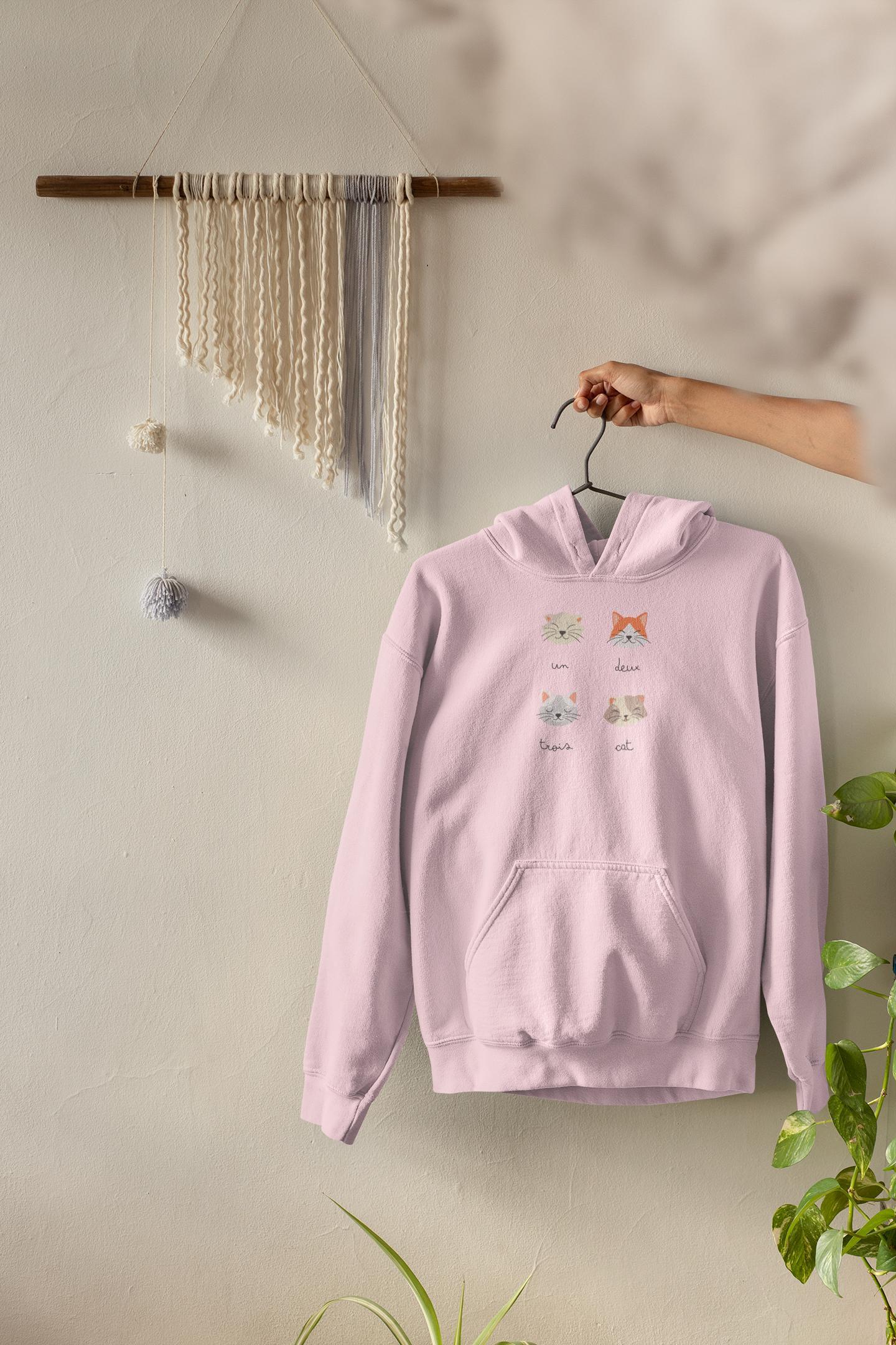 Cute Cat Hoodie - Unisex Cozy Cat Lover Gift