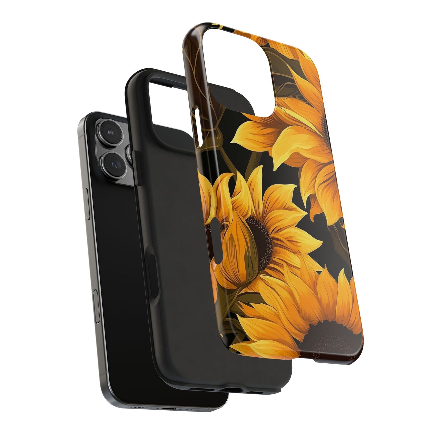 Sunflower iPhone 16 Case – Bold Yellow Floral Summer Design for iPhone 16, 16 Pro, 16 Pro Max & 16 Plus