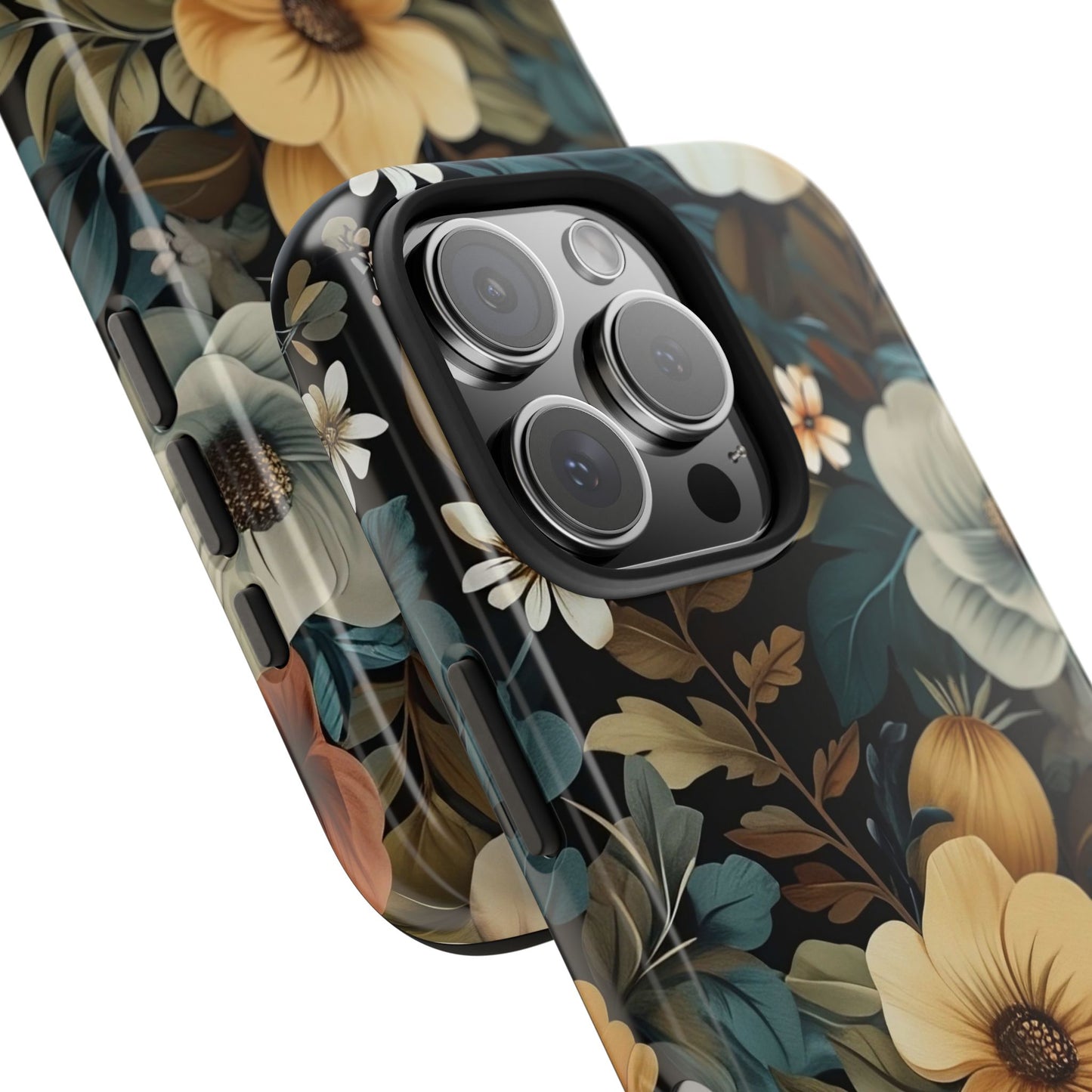 Vintage Floral iPhone 16 Case – Elegant Nature-Inspired Design for iPhone 16, 16 Pro, 16 Pro Max & 16 Plus