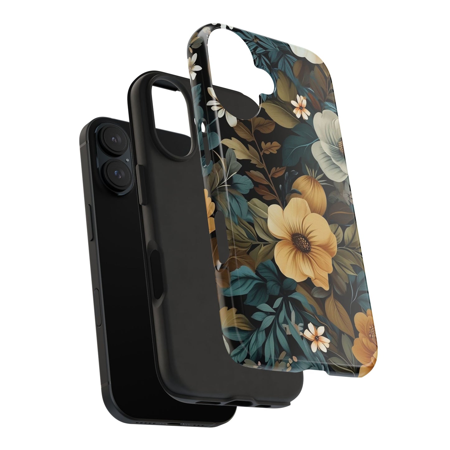 Vintage Floral iPhone 16 Case – Elegant Nature-Inspired Design for iPhone 16, 16 Pro, 16 Pro Max & 16 Plus
