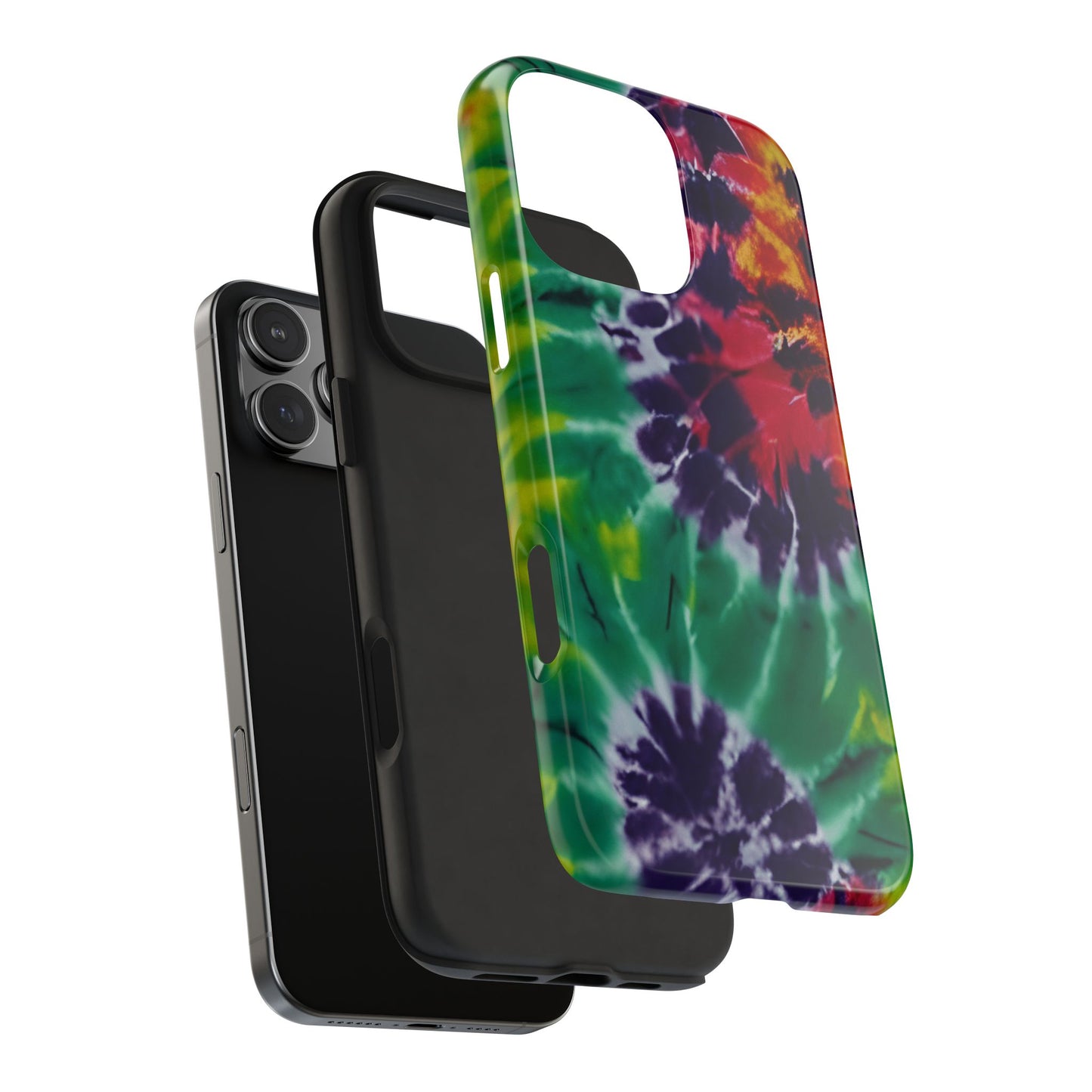 Vibrant Swirl iPhone 16 Case – Retro Boho Psychedelic Pattern