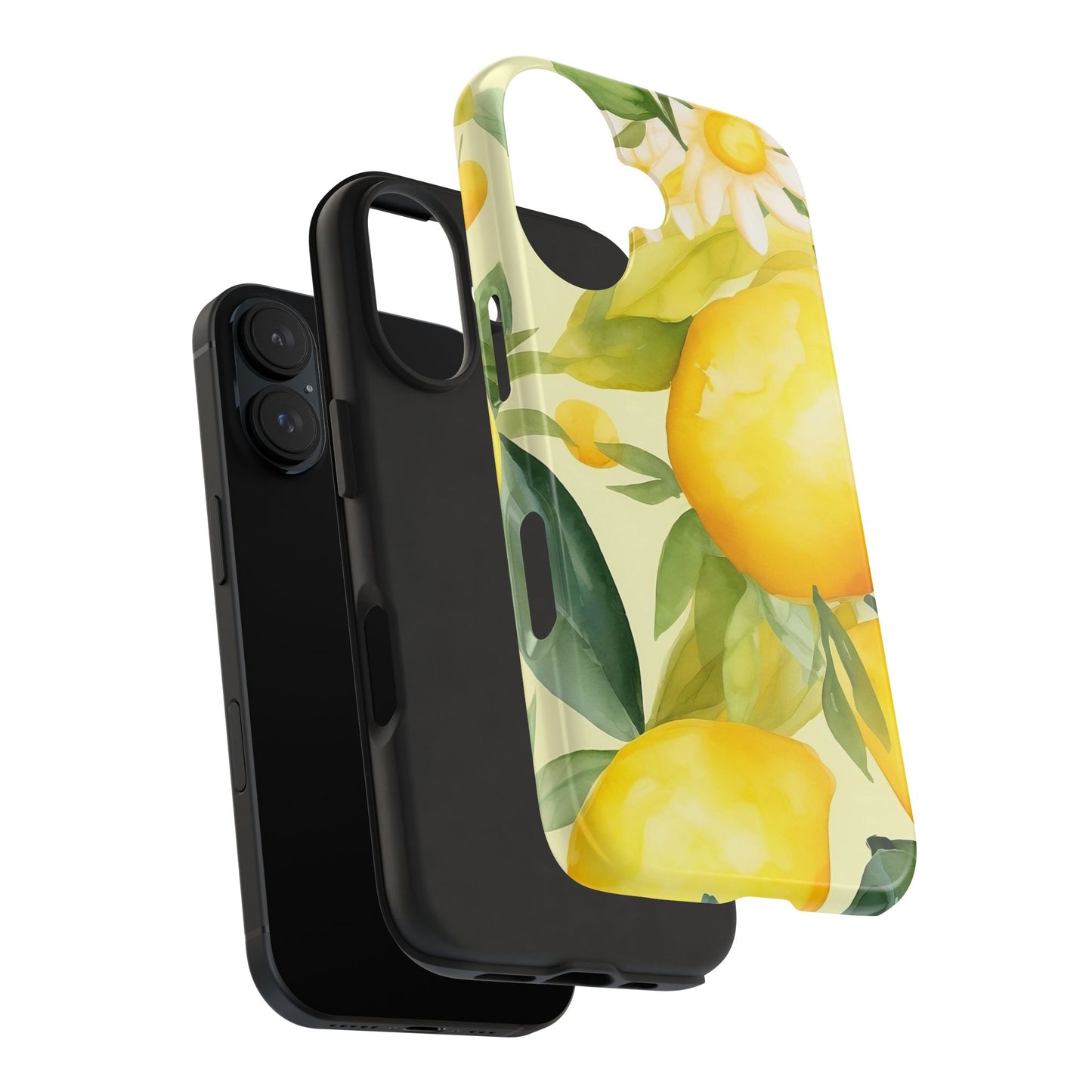 Lemon Blossom iPhone 16 Case – Fresh Citrus & Floral Summer Design