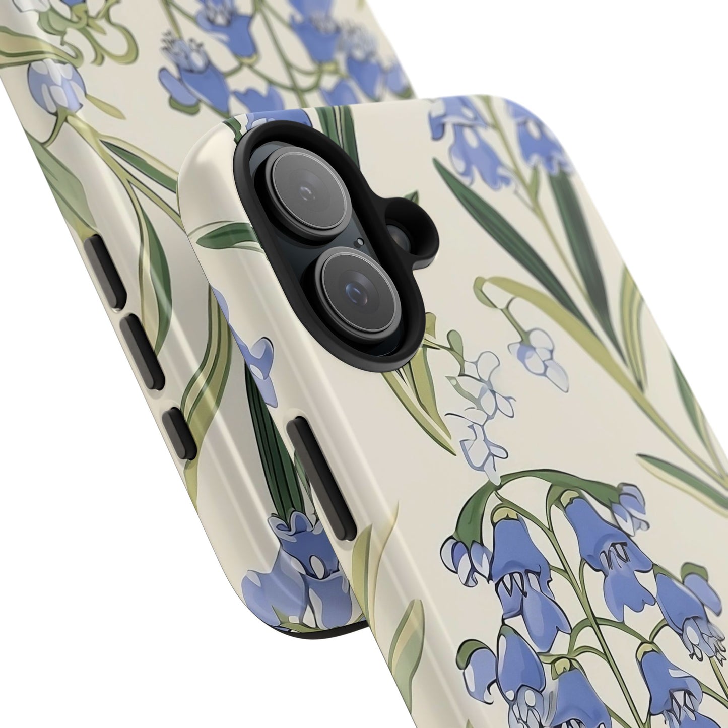 Bluebell Floral iPhone 16 Case – Delicate Wildflower Botanical Design for iPhone 16, 16 Pro, 16 Pro Max & 16 Plus