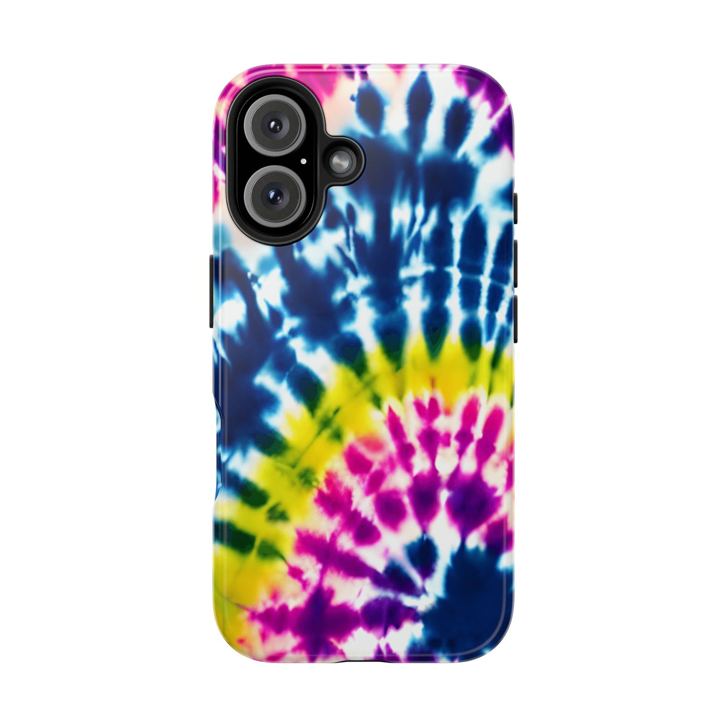 Colorful Swirl iPhone 16 Case – Boho & Retro Psychedelic Pattern