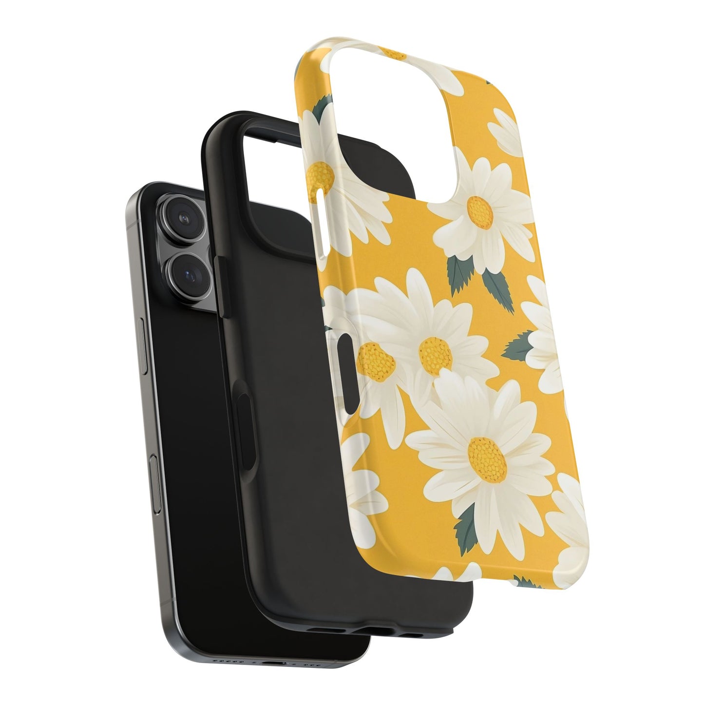 Yellow Daisy iPhone 16 Case – Cheerful Summer Floral Design for iPhone 16, 16 Pro, 16 Pro Max & 16 Plus
