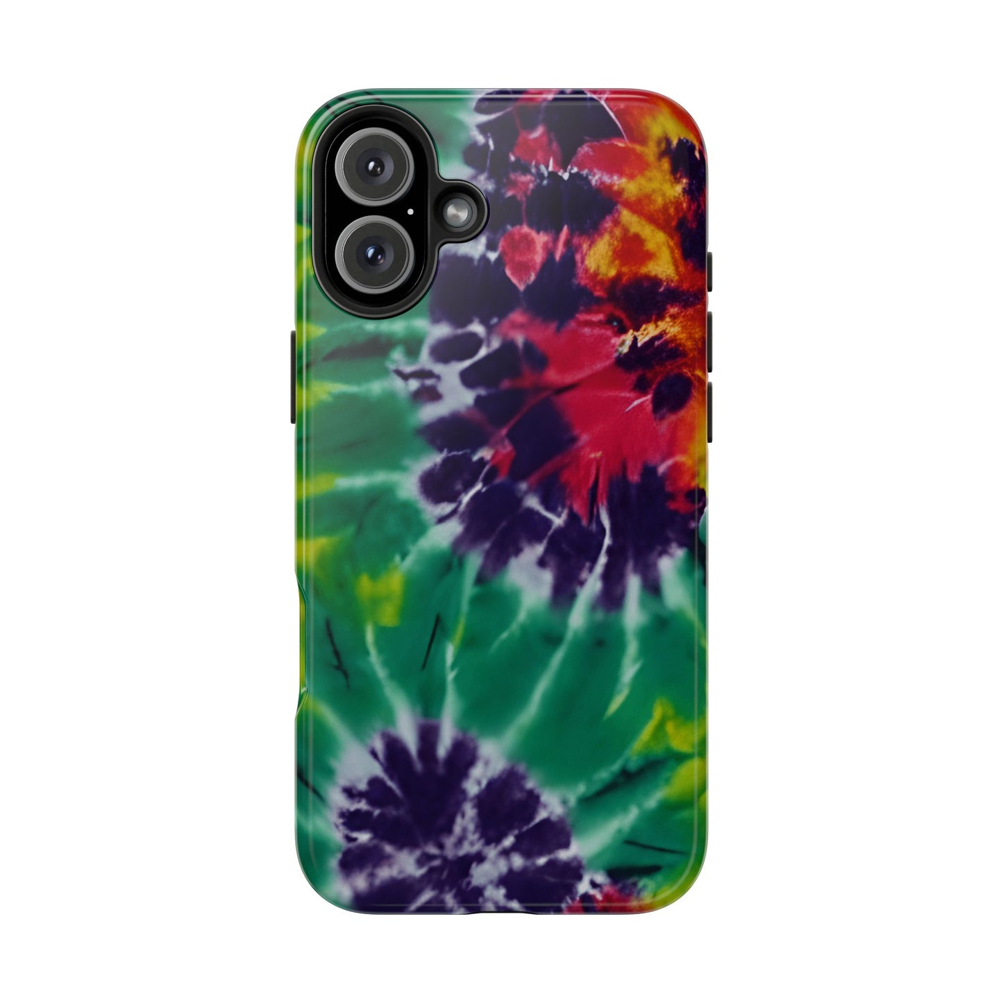 Vibrant Swirl iPhone 16 Case – Retro Boho Psychedelic Pattern