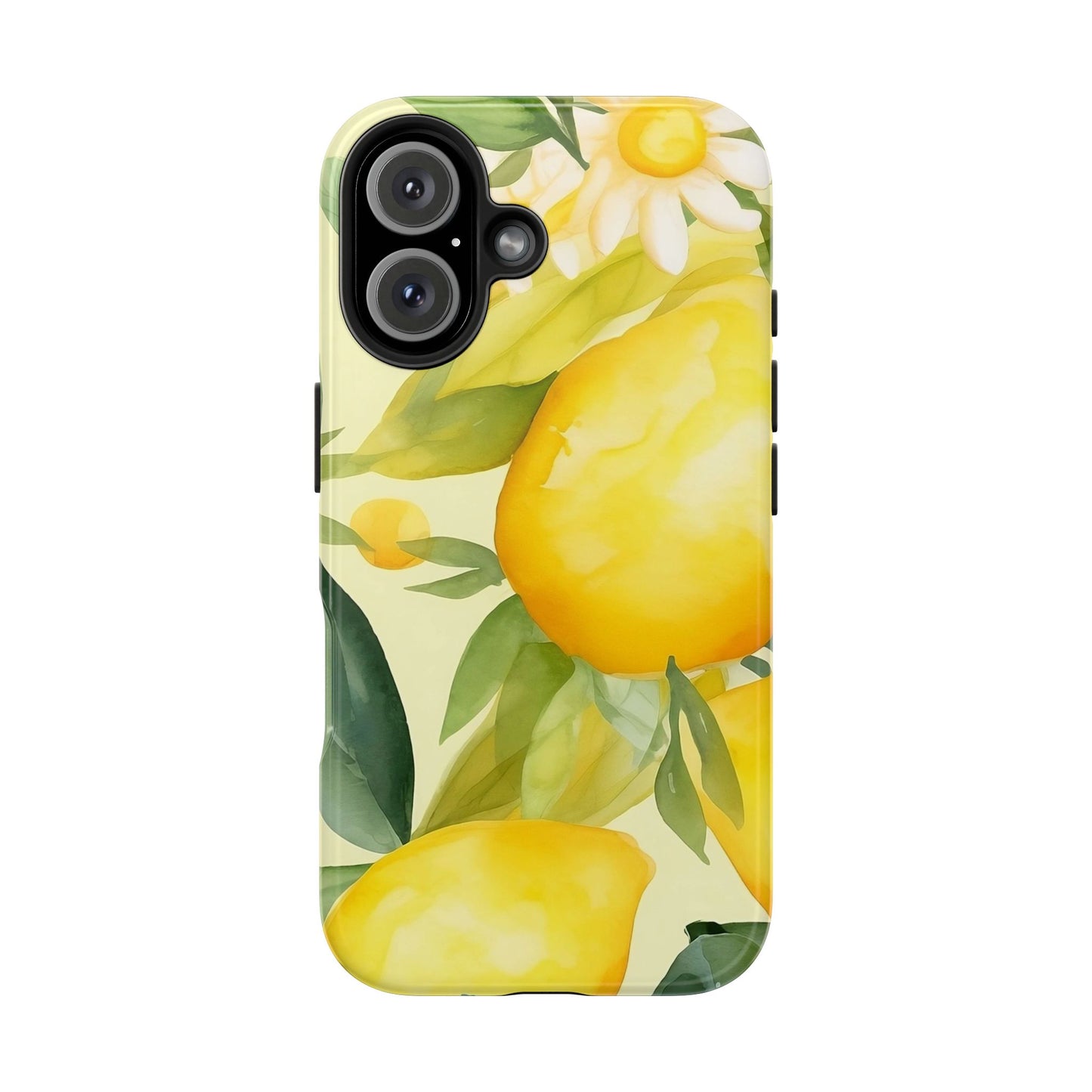 Lemon Blossom iPhone 16 Case – Fresh Citrus & Floral Summer Design