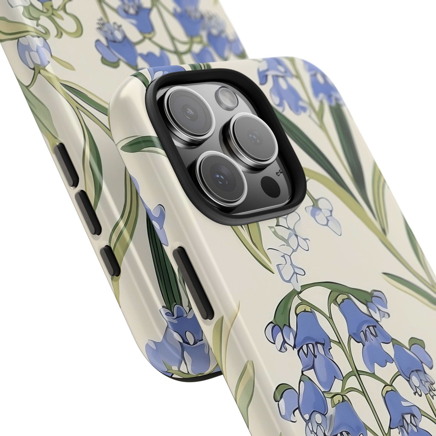 Bluebell Floral iPhone 16 Case – Delicate Wildflower Botanical Design for iPhone 16, 16 Pro, 16 Pro Max & 16 Plus