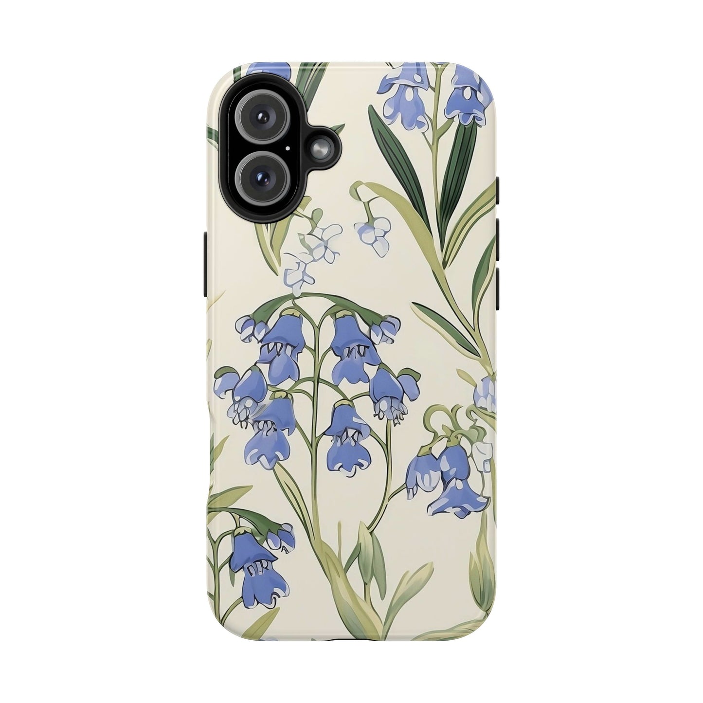 Bluebell Floral iPhone 16 Case – Delicate Wildflower Botanical Design for iPhone 16, 16 Pro, 16 Pro Max & 16 Plus