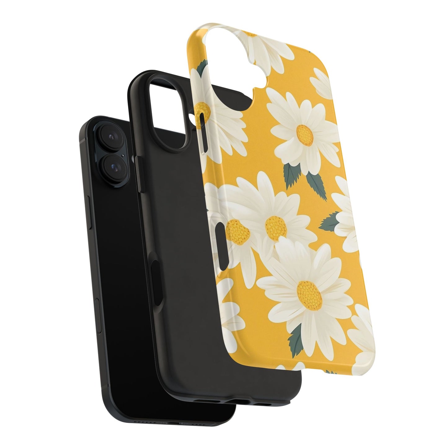 Yellow Daisy iPhone 16 Case – Cheerful Summer Floral Design for iPhone 16, 16 Pro, 16 Pro Max & 16 Plus