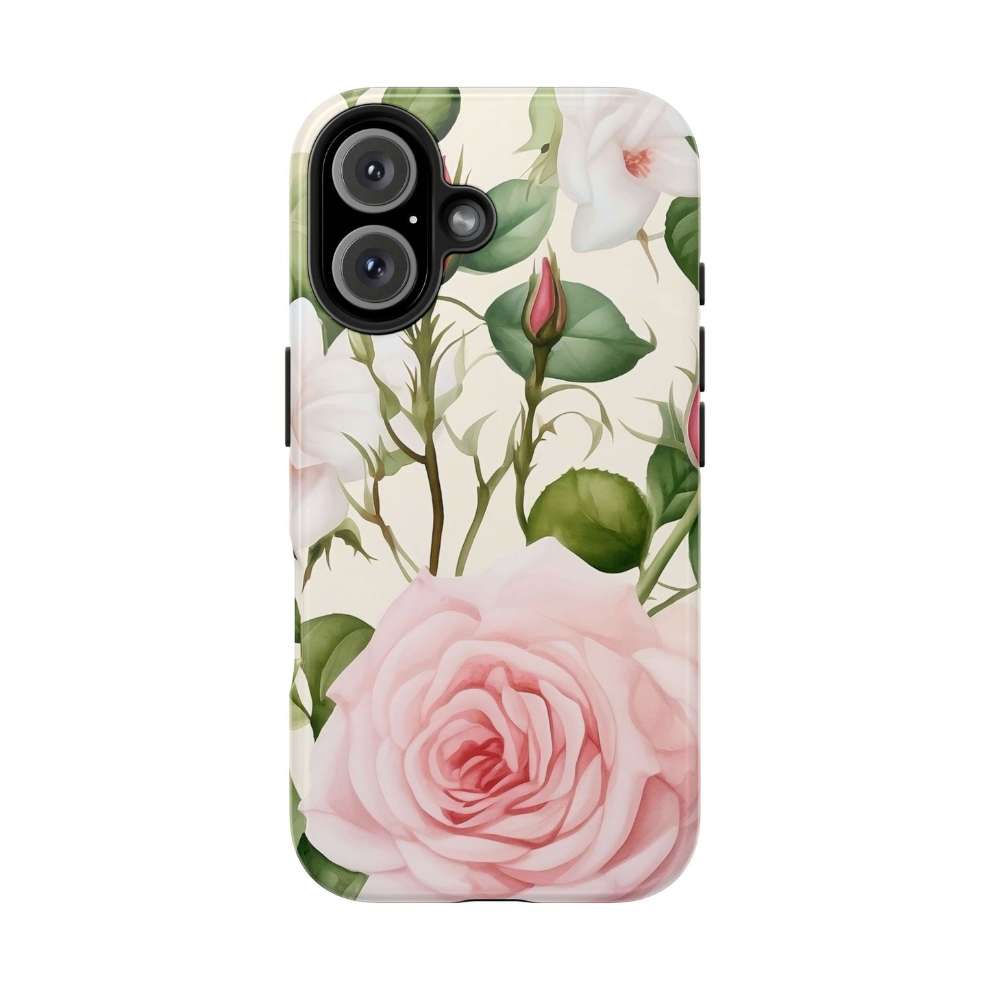 Pink Rose iPhone 16 Case – Elegant Floral Design for iPhone 16, 16 Pro, 16 Pro Max & 16 Plus