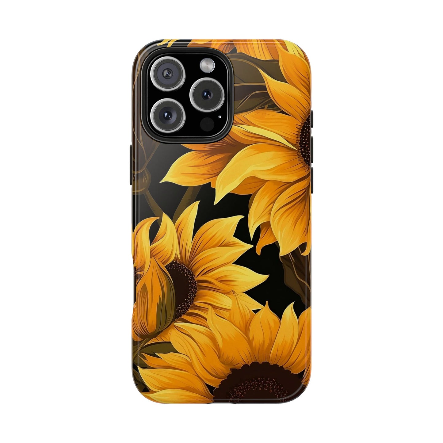 Sunflower iPhone 16 Case – Bold Yellow Floral Summer Design for iPhone 16, 16 Pro, 16 Pro Max & 16 Plus