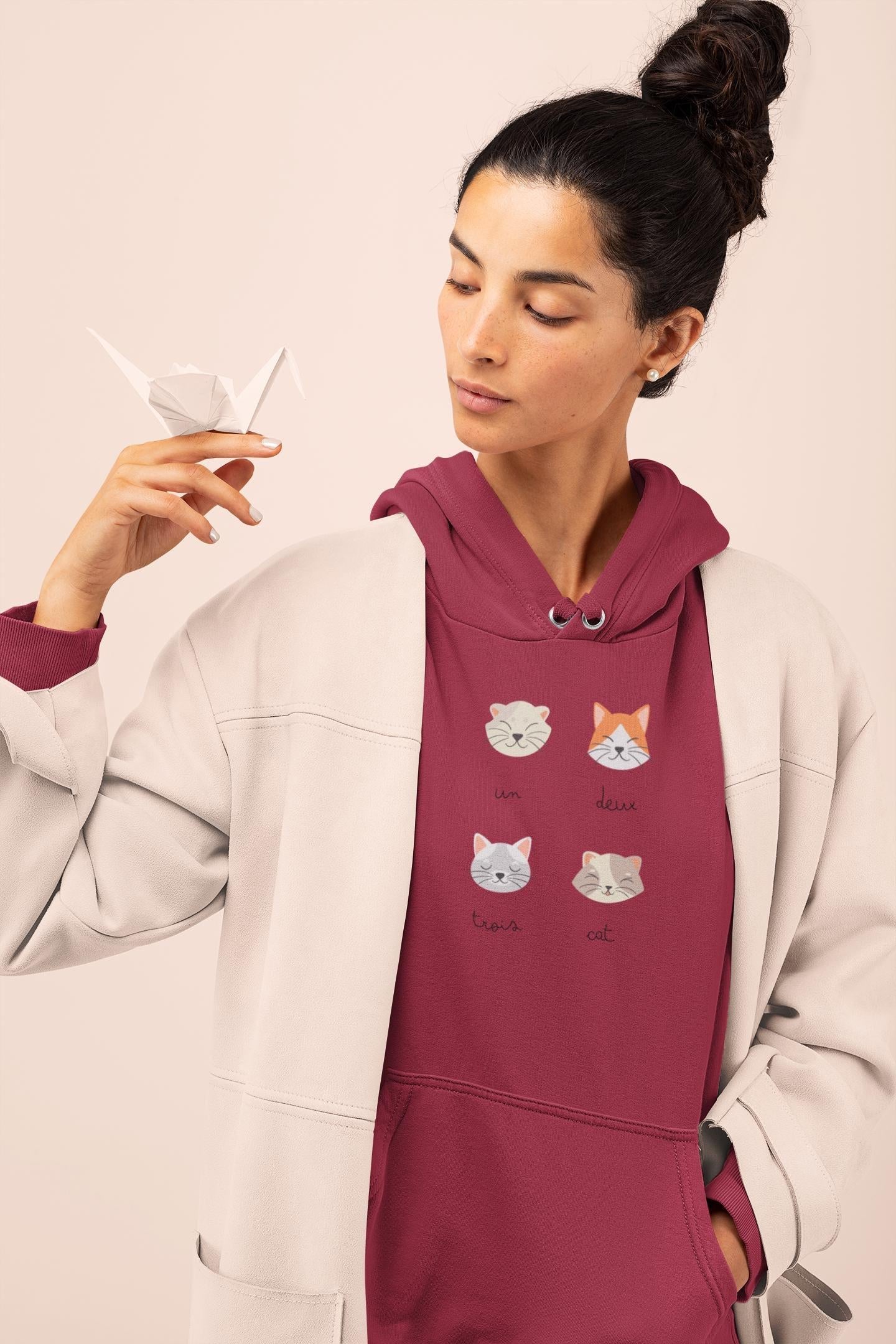 Cute Cat Hoodie - Unisex Cozy Cat Lover Gift
