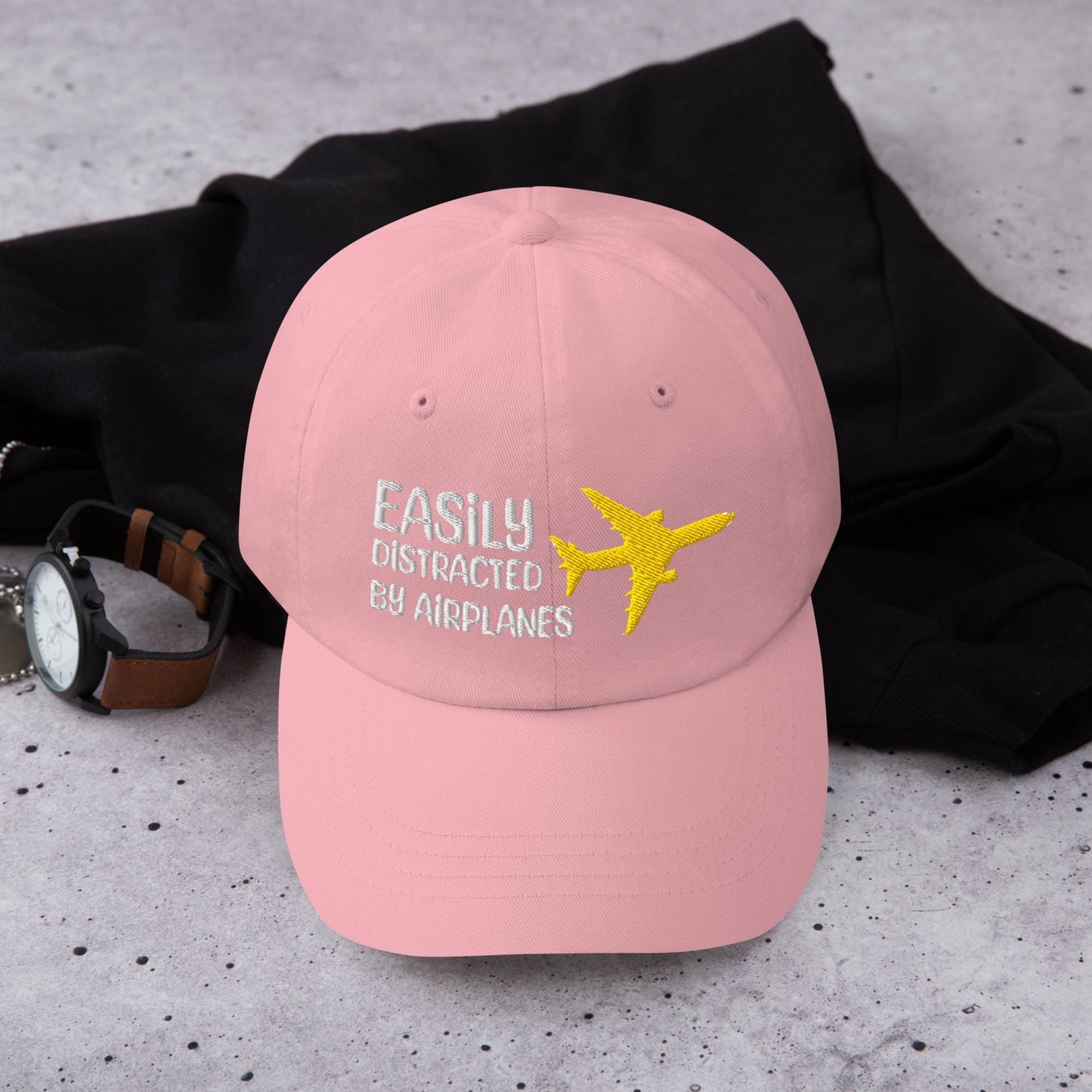 Embroidered Aviation Hat - Adjustable Pilot Gift for Plane Lovers