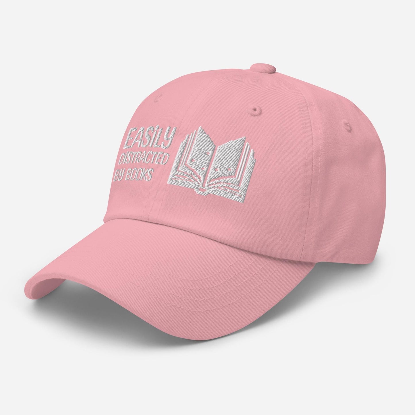 Embroidered Book Lover Hat - Adjustable Funny Reading Cap