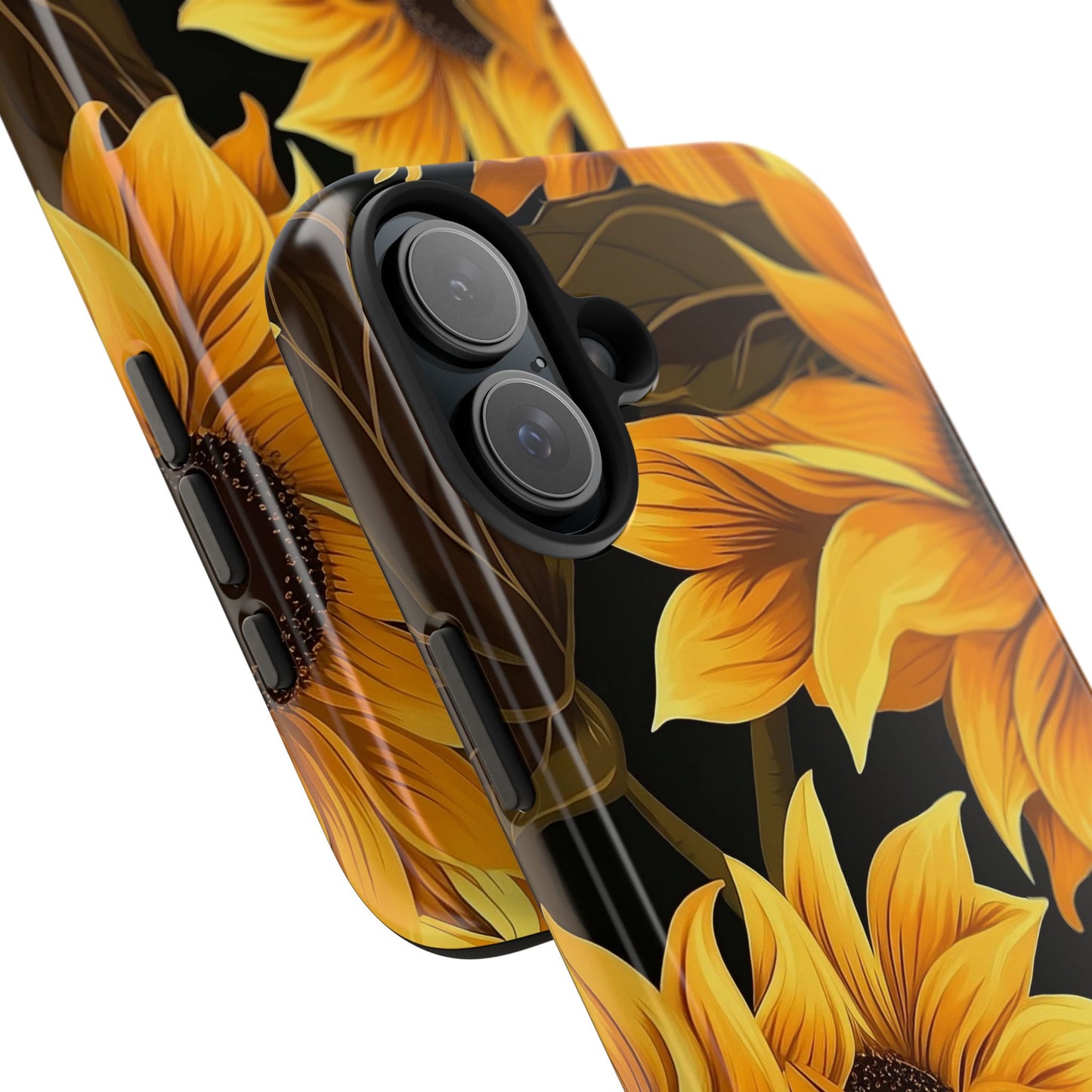 Sunflower iPhone 16 Case – Bold Yellow Floral Summer Design for iPhone 16, 16 Pro, 16 Pro Max & 16 Plus