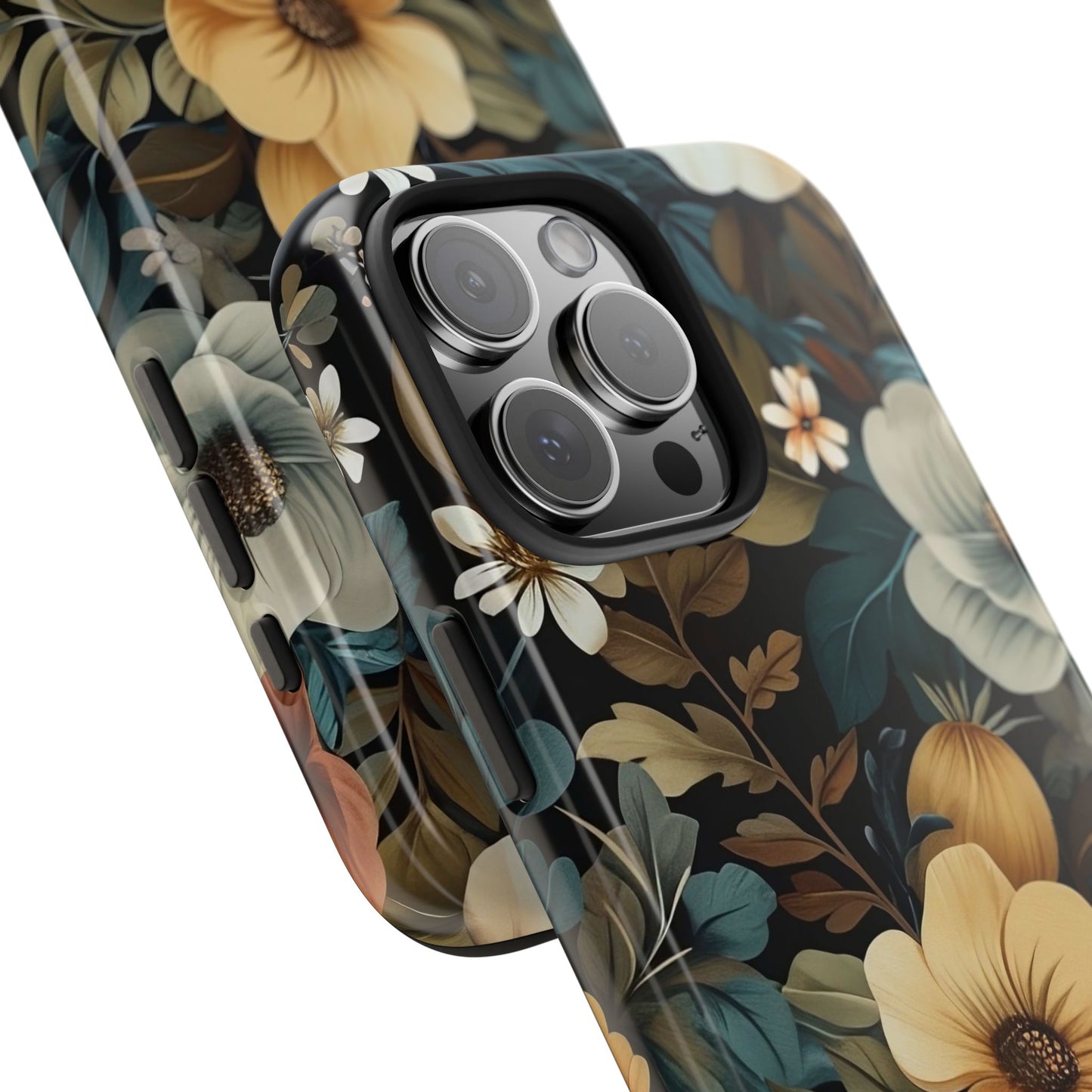Vintage Floral iPhone 16 Case – Elegant Nature-Inspired Design for iPhone 16, 16 Pro, 16 Pro Max & 16 Plus
