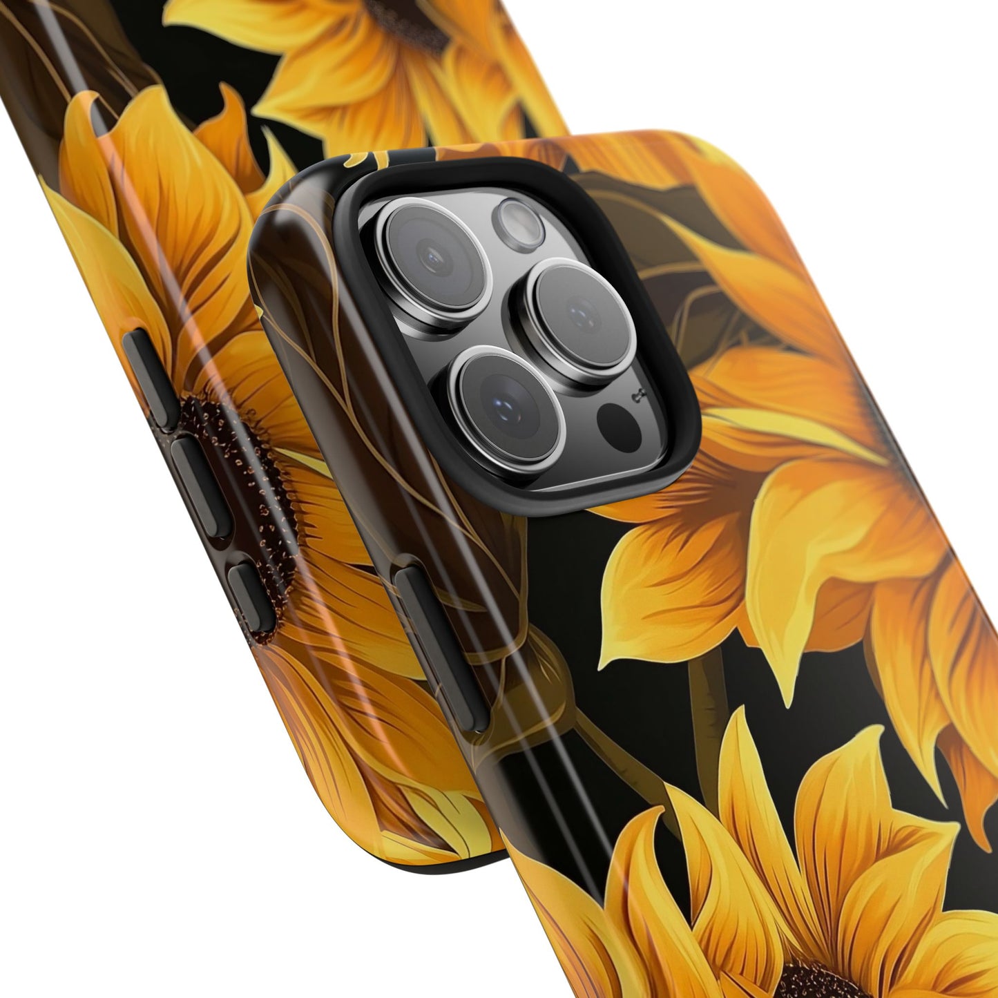 Sunflower iPhone 16 Case – Bold Yellow Floral Summer Design for iPhone 16, 16 Pro, 16 Pro Max & 16 Plus