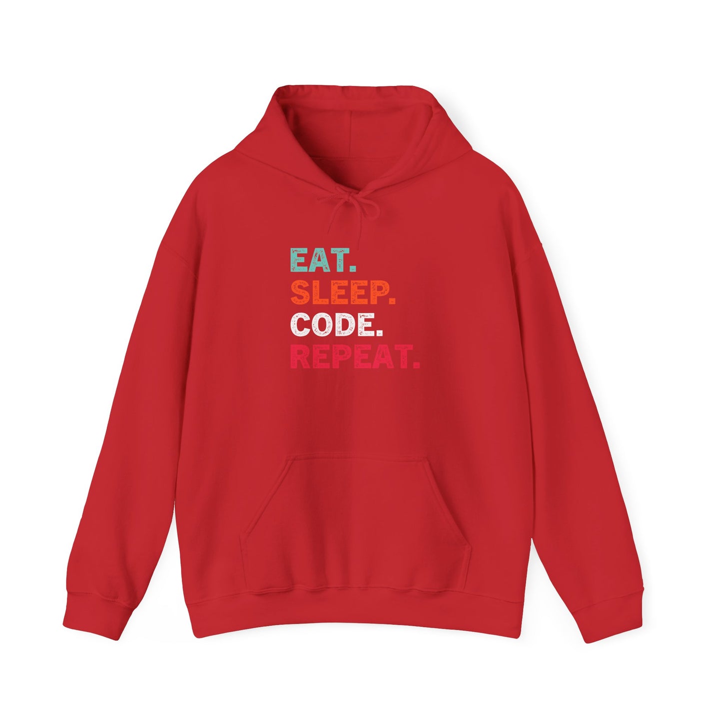 Funny Programmer Hoodie - Eat Sleep Code Repeat Sweatshirt