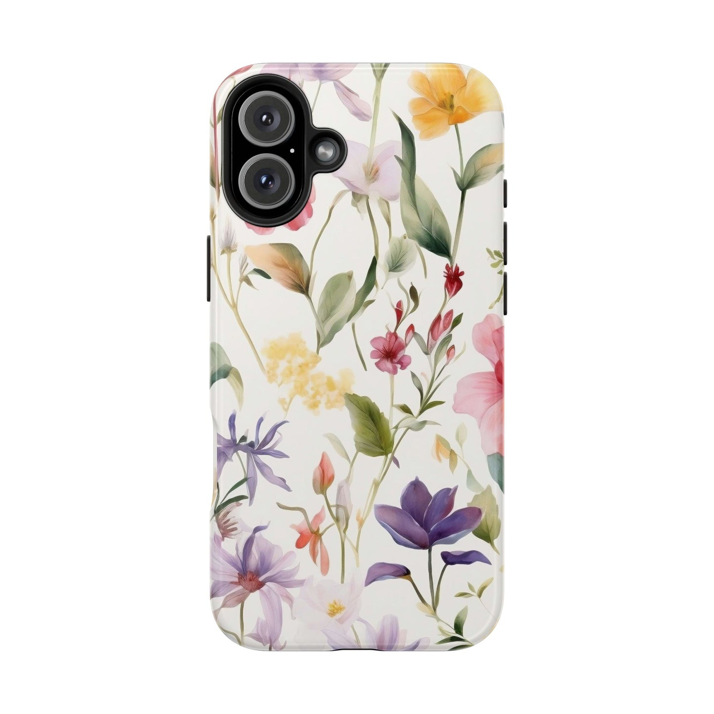Wildflower iPhone 16 Case – Watercolor Floral Design for iPhone 16, 16 Pro, 16 Pro Max & 16 Plus