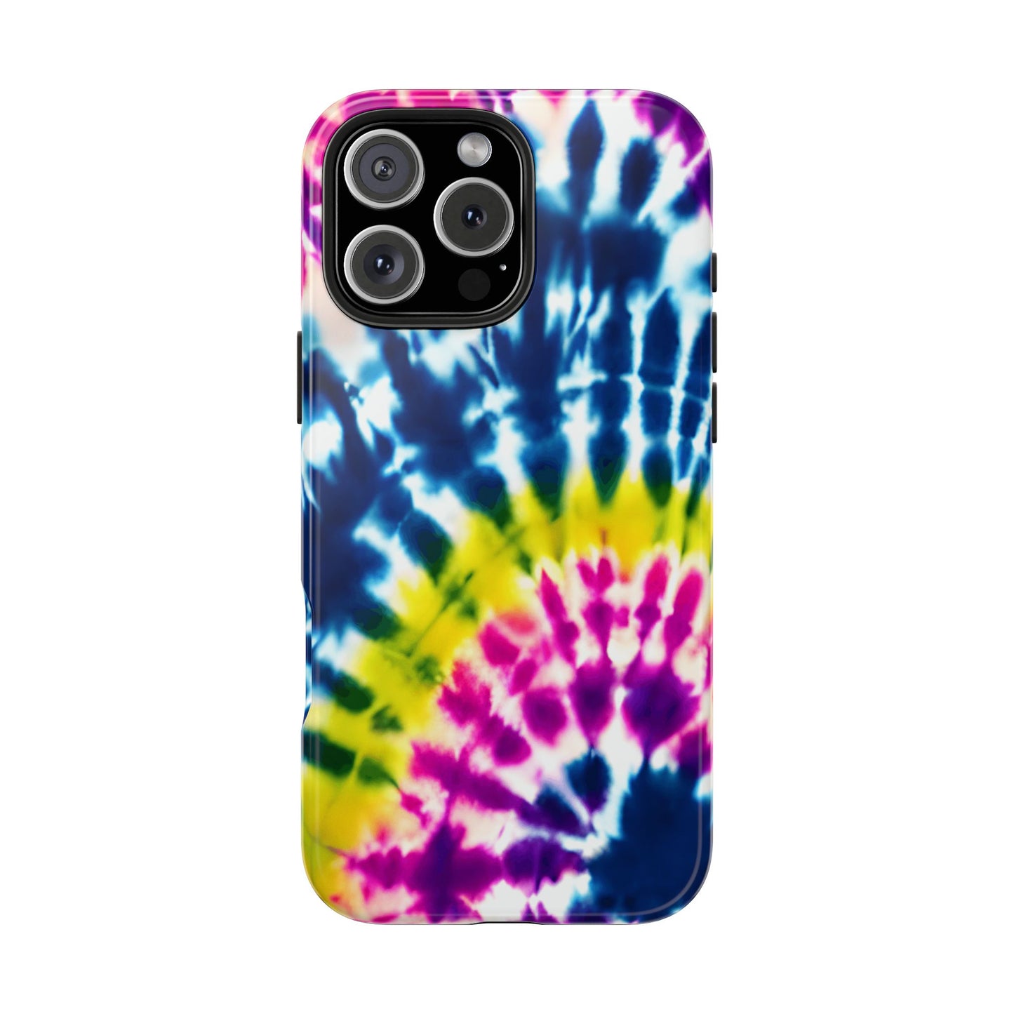 Colorful Swirl iPhone 16 Case – Boho & Retro Psychedelic Pattern